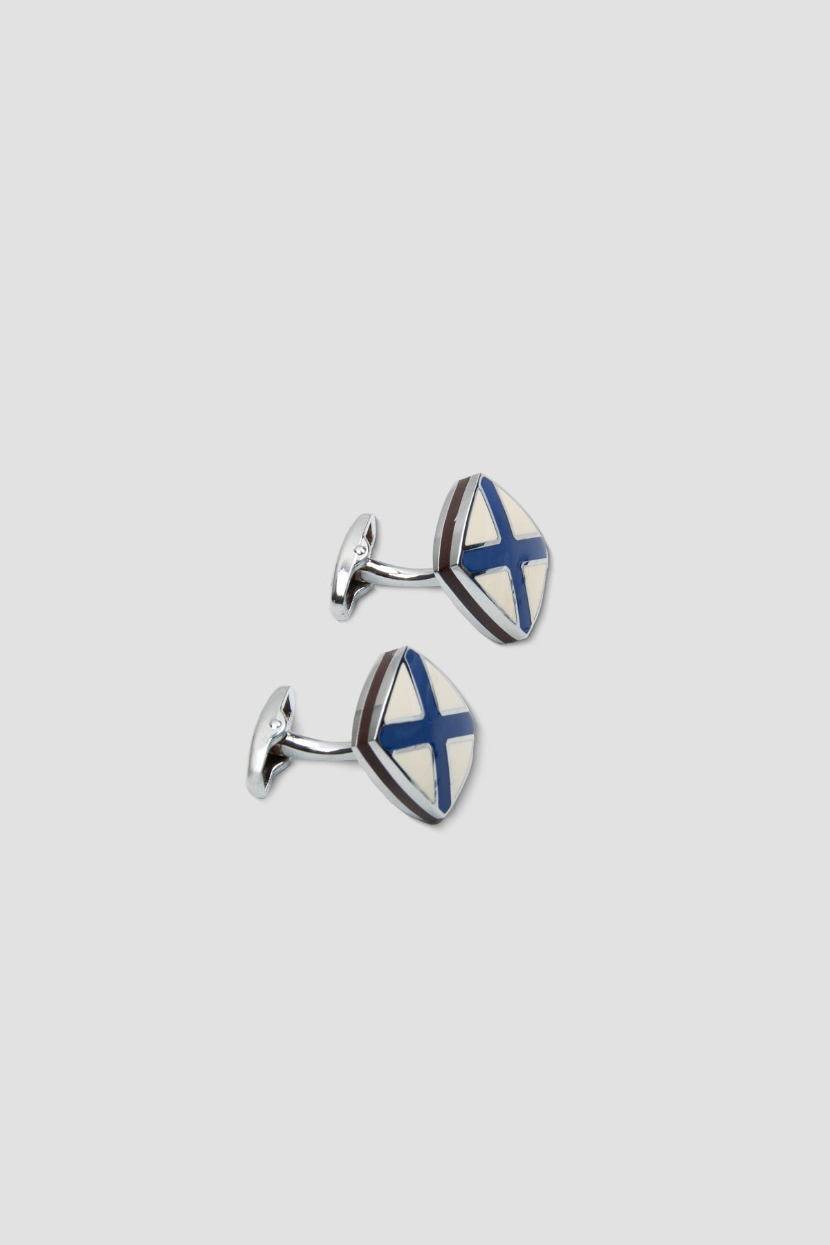 Abbate 98505 Silver Beyaz Erkek Kol Düğmesi