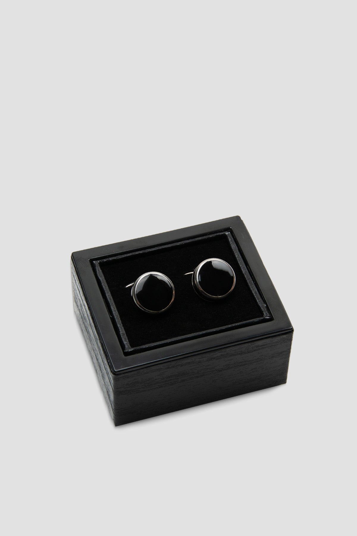 Abbate 98509 Silver Siyah Erkek Kol Düğmesi