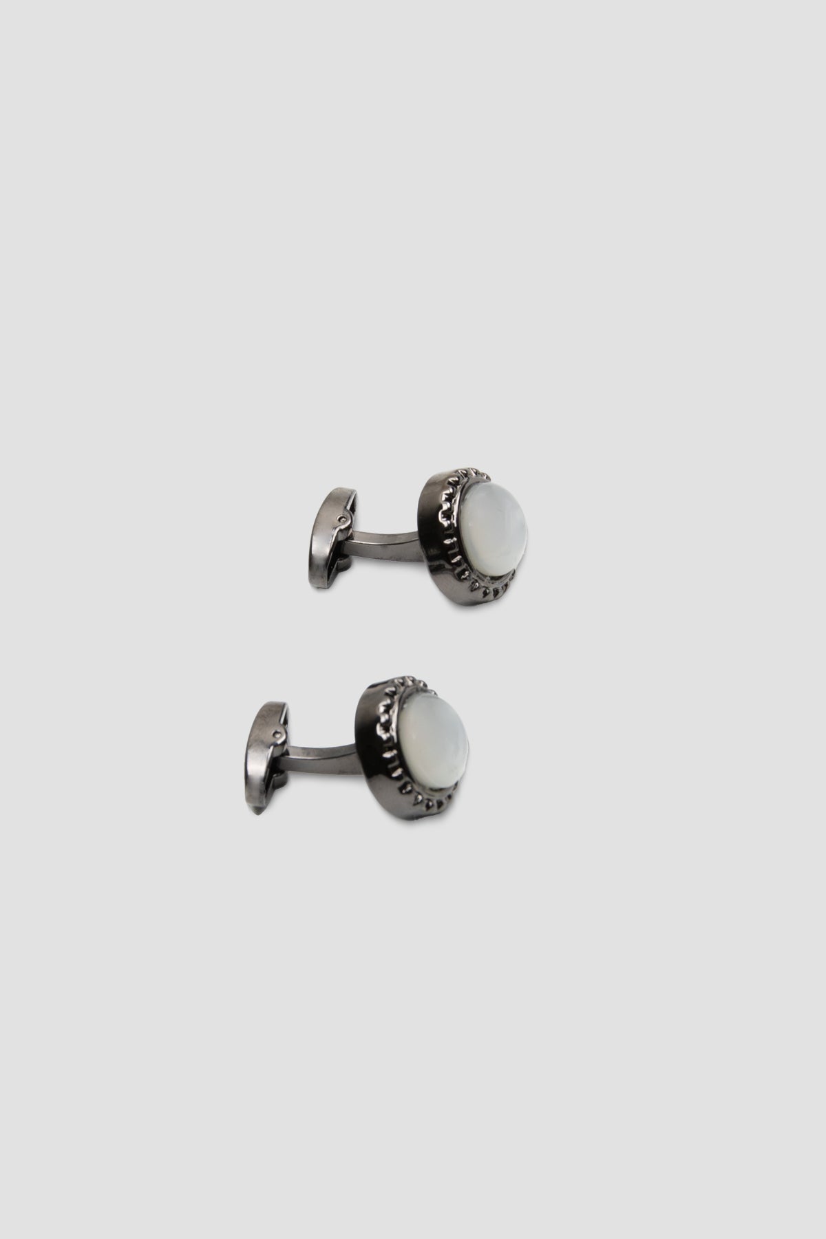 Abbate 98523 Black Beyaz Erkek Kol Düğmesi