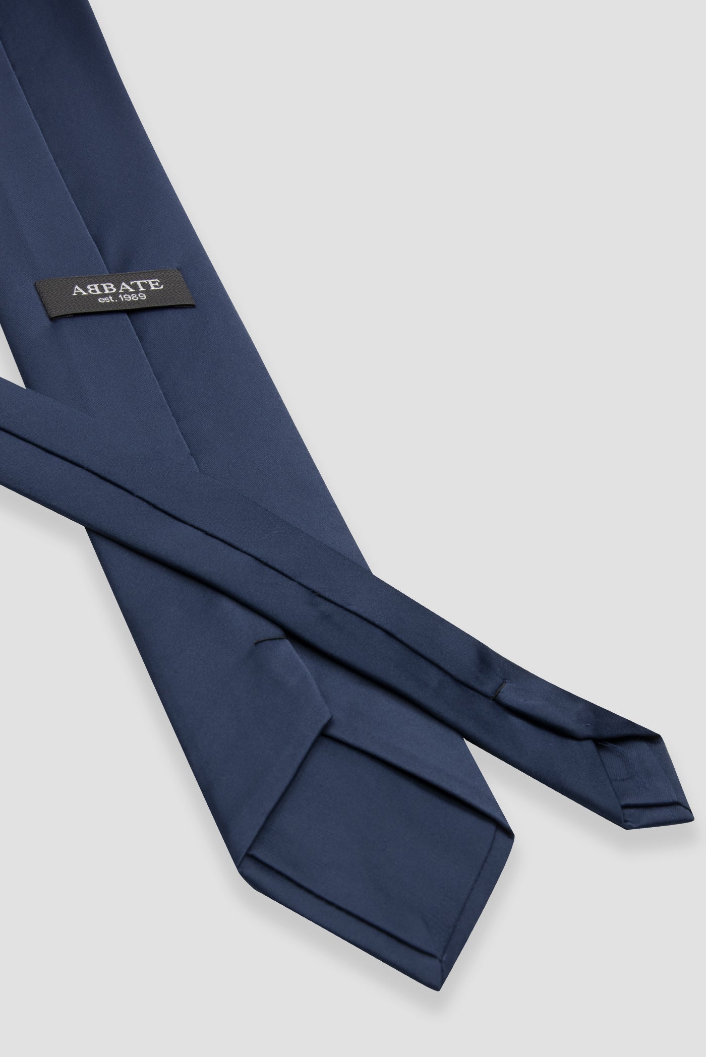 Abbate Kravat 8 cm Mikrofiber Polyester Lacivert Erkek Düz Kravat