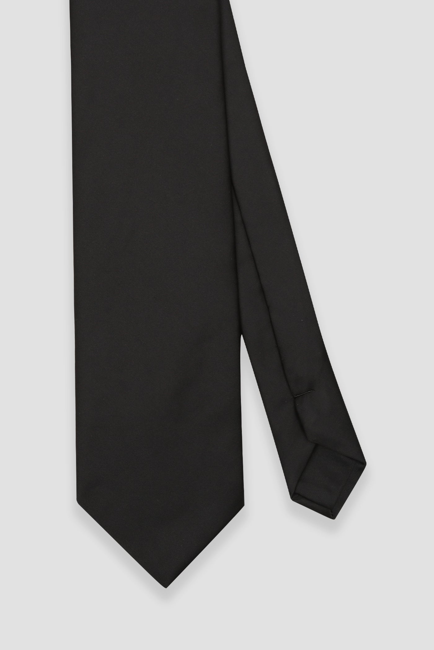 Abbate Kravat 8 cm Mikrofiber Polyester Siyah Erkek Düz Kravat