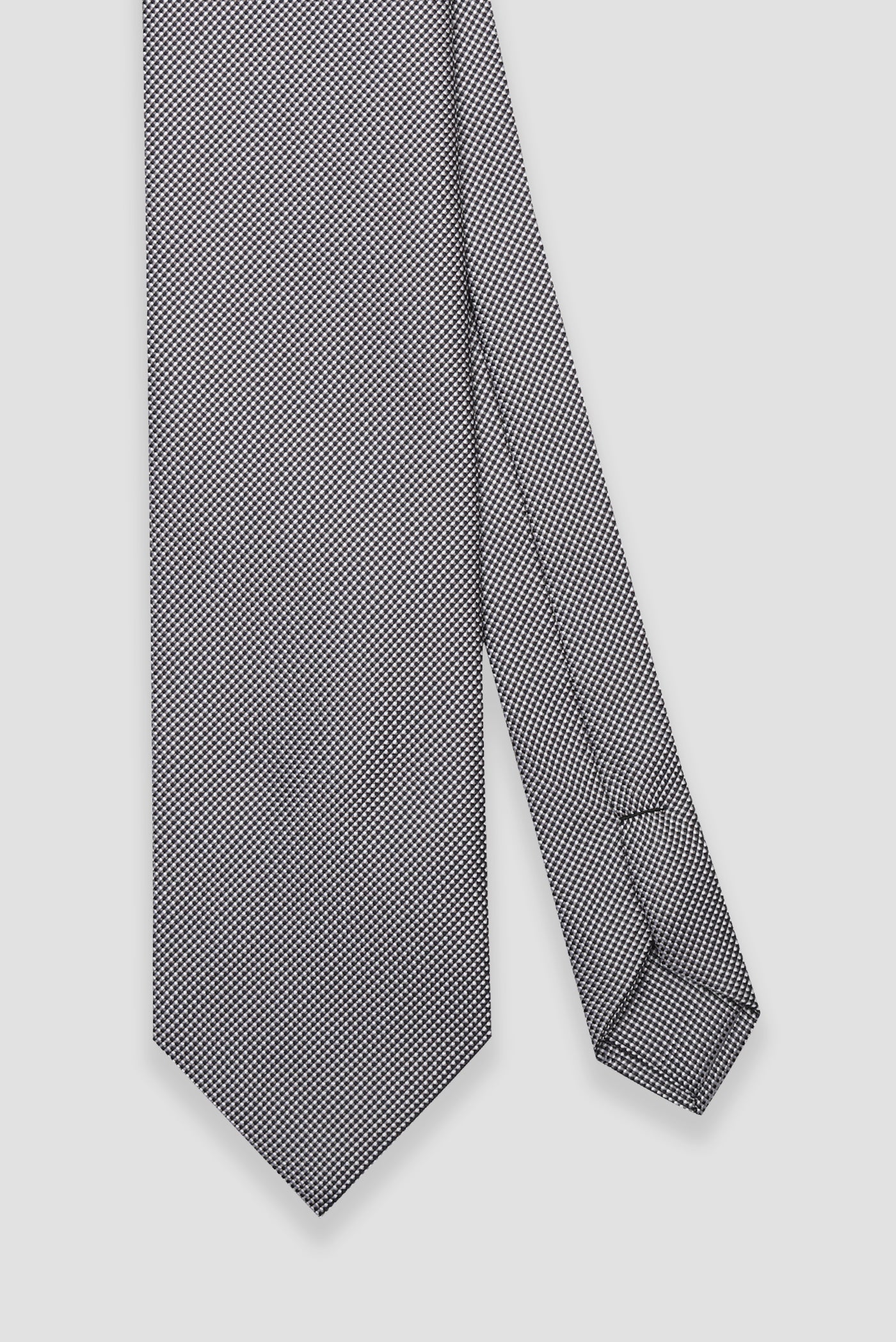 Abbate Kravat 8 cm Mikrofiber Polyester Açık Gri Erkek Desenli Kravat