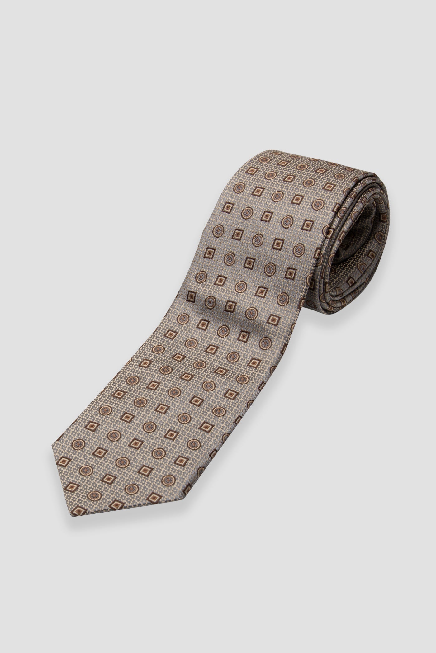 Abbate Kravat 8 cm Mikrofiber Polyester Sarı Erkek Desenli Kravat