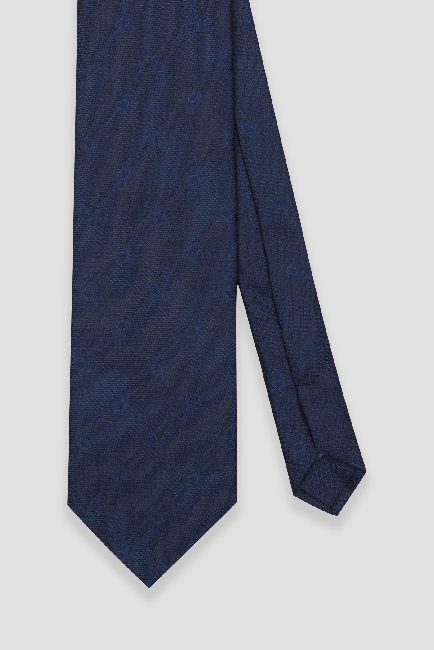 Abbate Kravat 8 cm Mikrofiber Polyester Lacivert Erkek Desenli Kravat