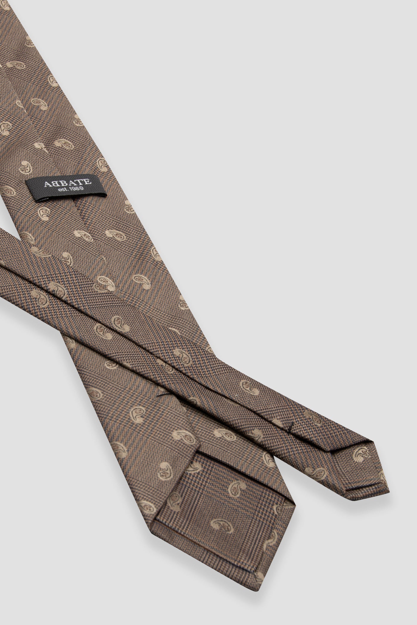 Abbate Kravat 8 cm Mikrofiber Polyester Bordo Erkek Desenli Kravat