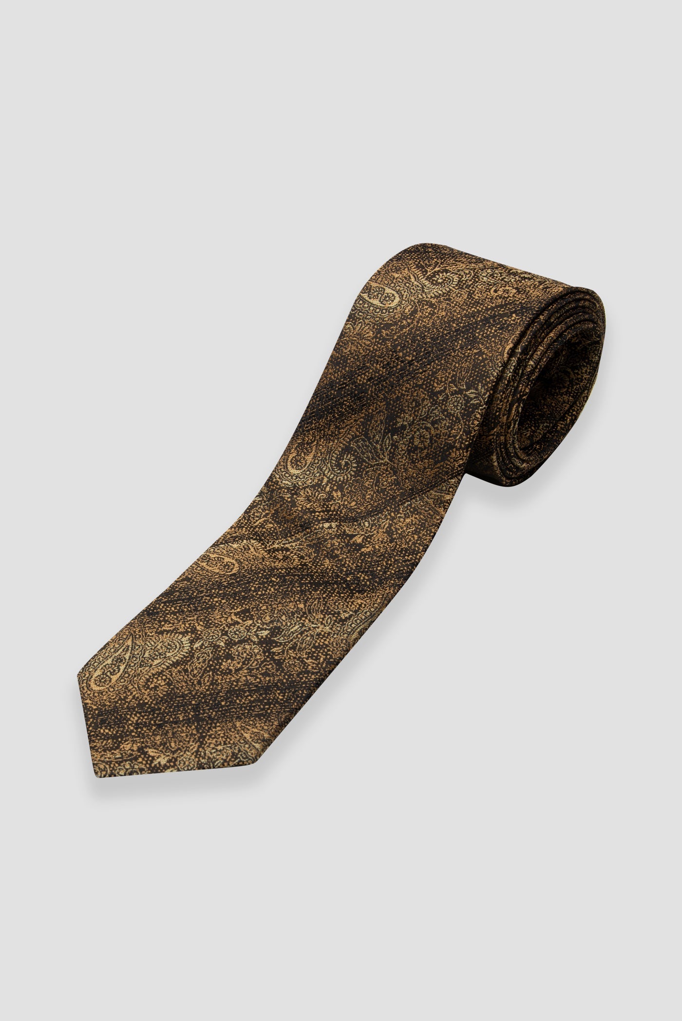 Abbate Kravat 8 cm Mikrofiber Polyester Sarı Erkek Desenli Kravat