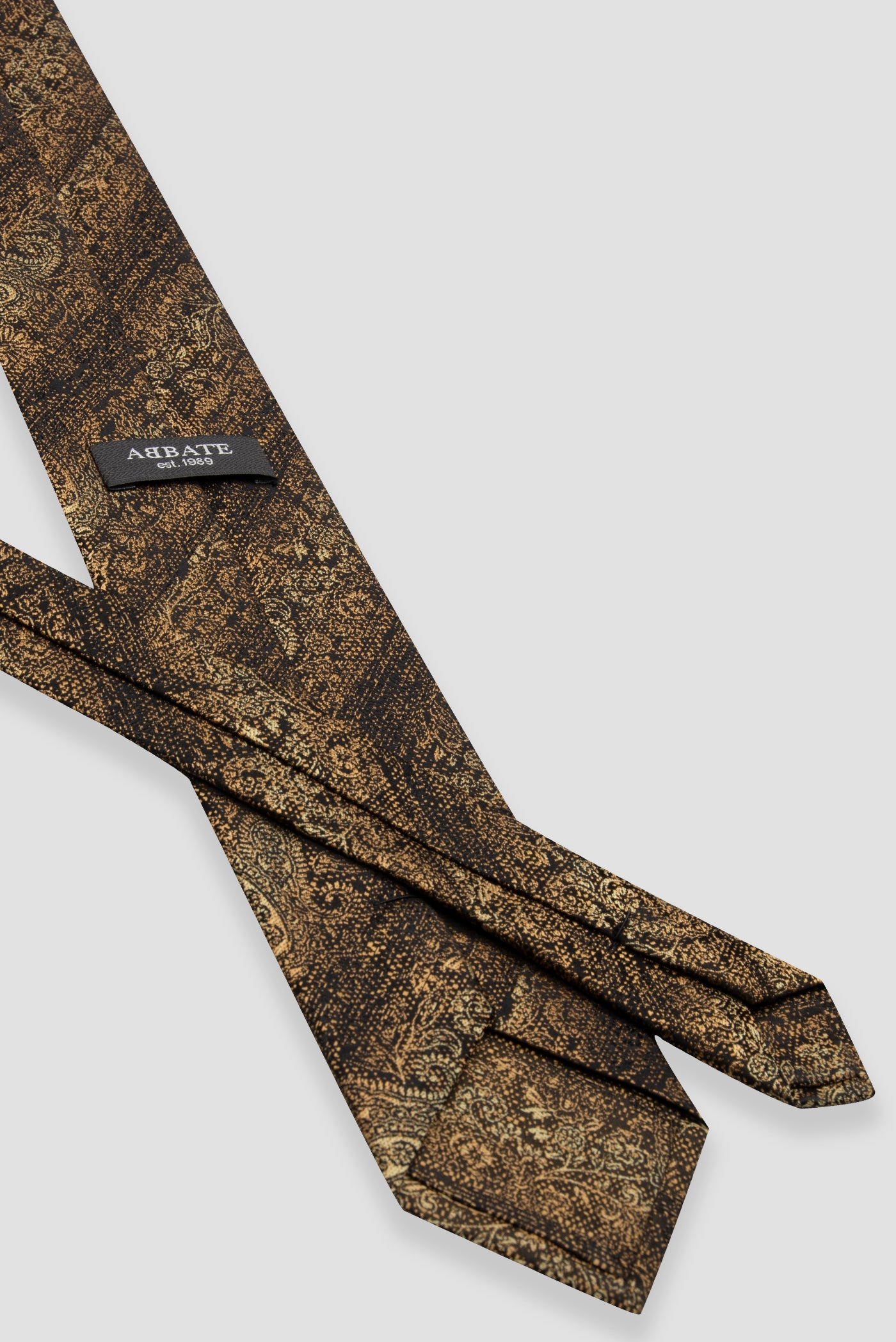 Abbate Kravat 8 cm Mikrofiber Polyester Sarı Erkek Desenli Kravat