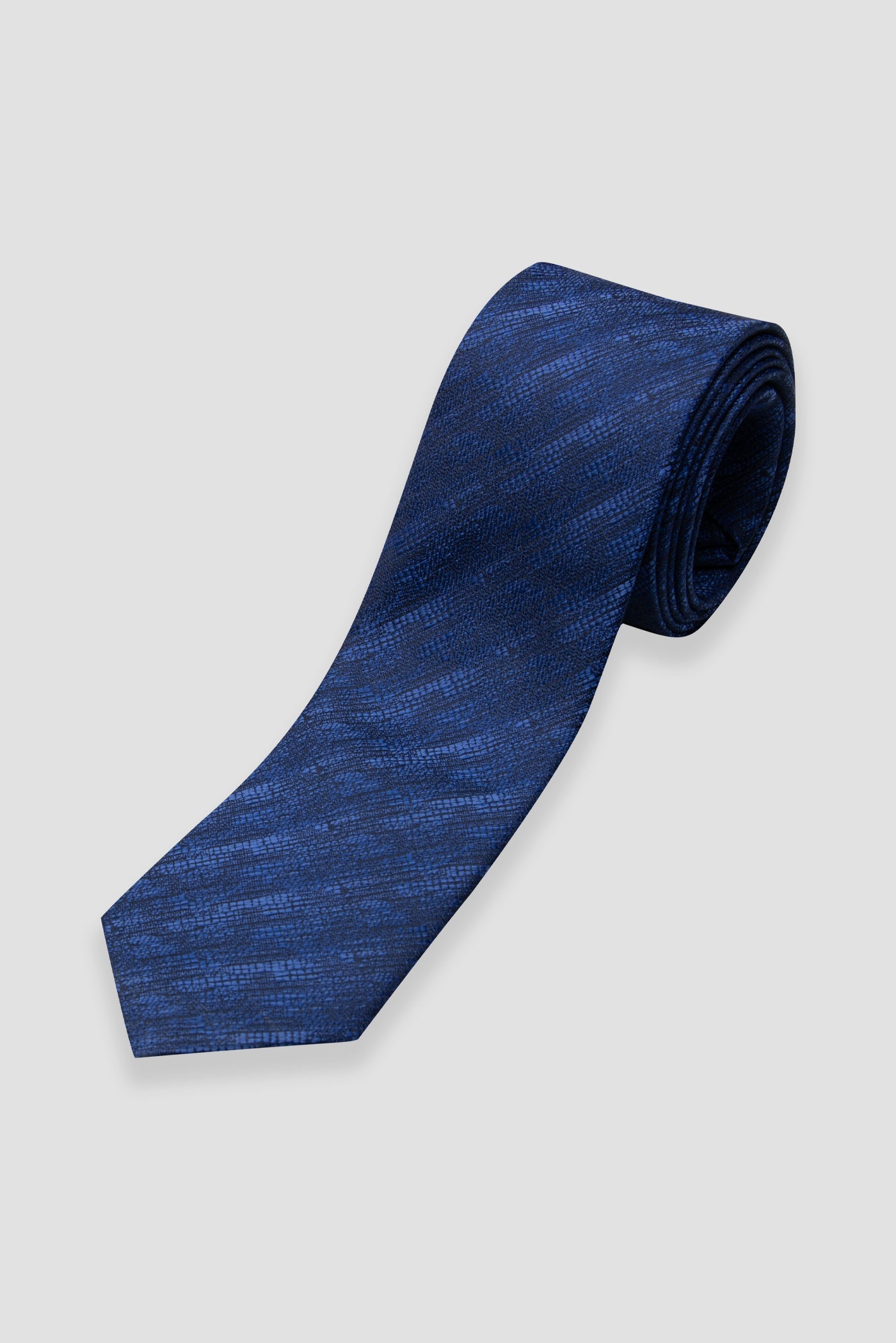 Abbate Kravat 8 cm Mikrofiber Polyester Lacivert Erkek Desenli Kravat