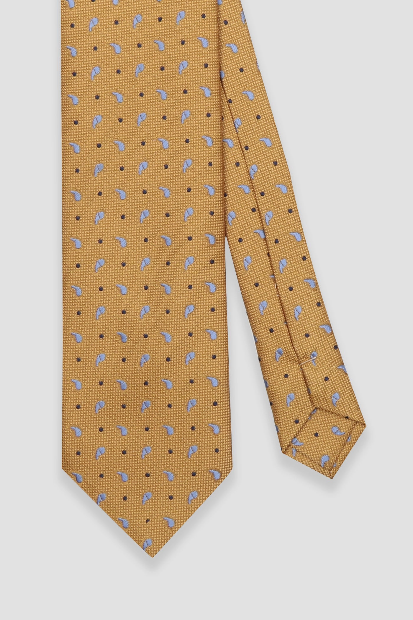 Abbate Kravat 8 cm Mikrofiber Polyester Somon Erkek Desenli Kravat