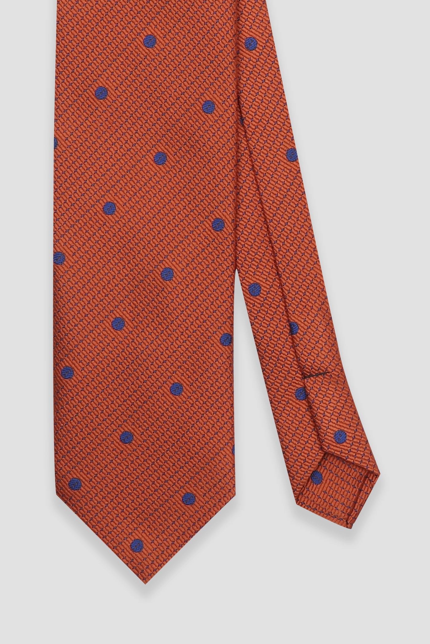 Abbate Kravat 8 cm Mikrofiber Polyester Kiremit Erkek Desenli Kravat