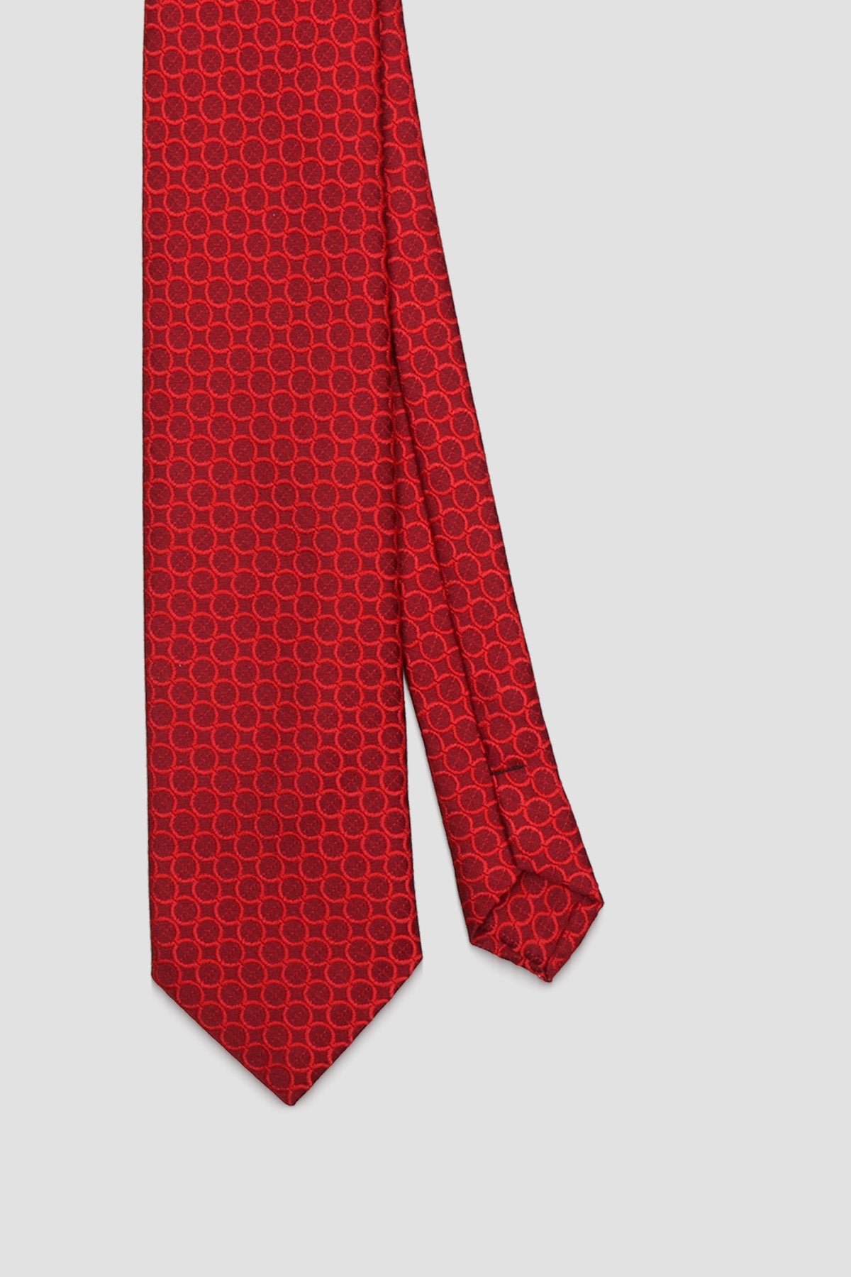 Abbate Kravat 8 cm Mikrofiber Polyester Bordo Erkek Desenli Kravat