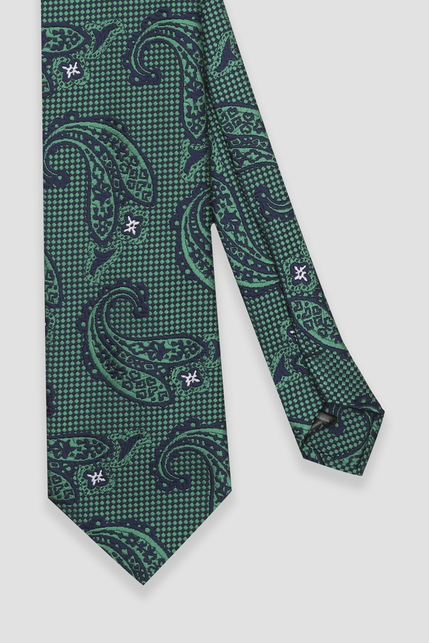 Abbate Kravat 8 cm Mikrofiber Polyester Yeşil Erkek Desenli Kravat