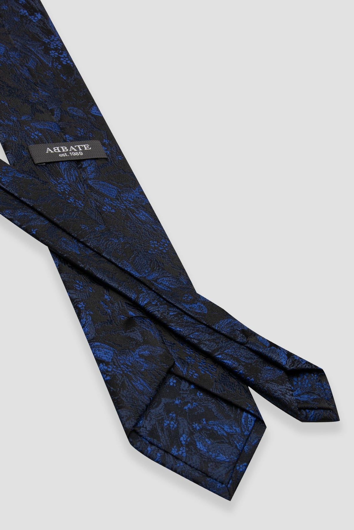 Abbate Kravat 8 cm Mikrofiber Polyester Lacivert Erkek Desenli Kravat
