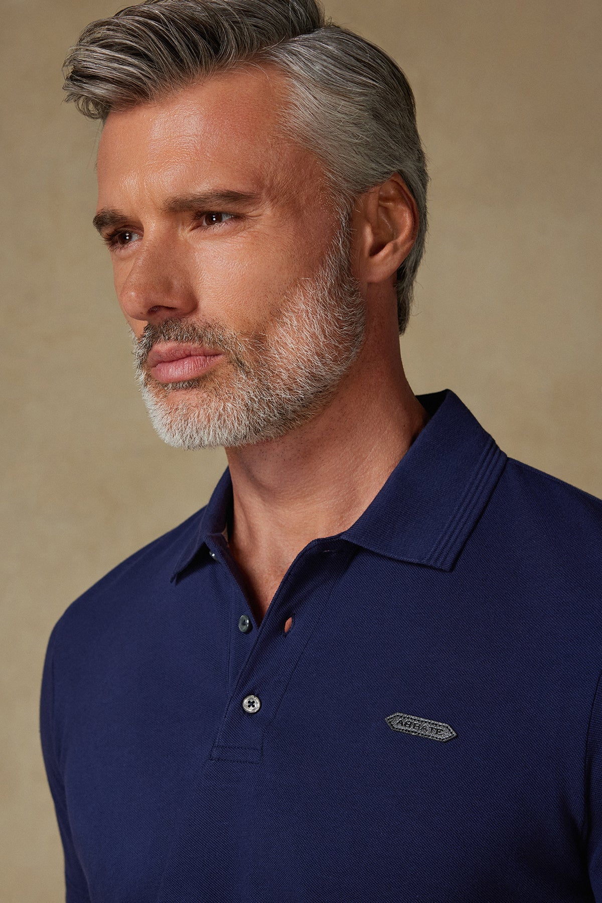 Abbate Royal Pike Pamuklu Comfort Fit Lacivert Polo Yaka Erkek Düz Polo Shirt