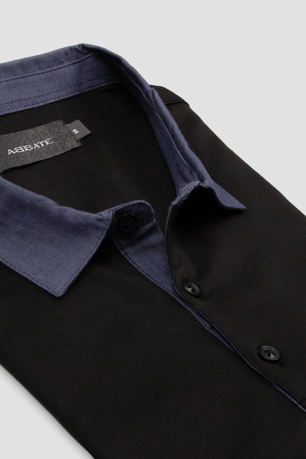 Abbate Bivo Merserize Pamuklu Modern Fit Siyah Polo Yaka Erkek Düz Polo Shirt