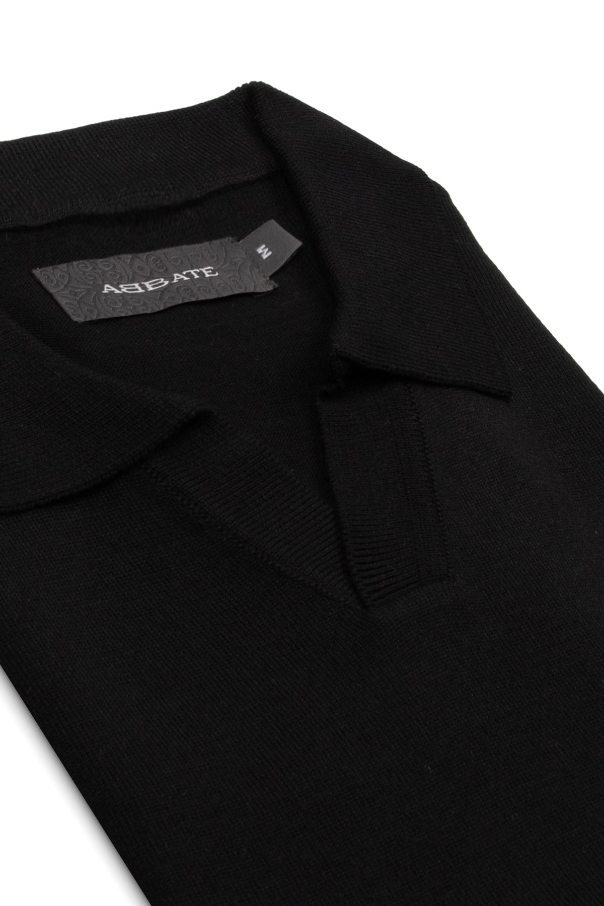 Abbate Lido Viskon Viskon Karışımlı Modern Fit Siyah Jonny Polo Yaka Erkek Düz Polo Shirt