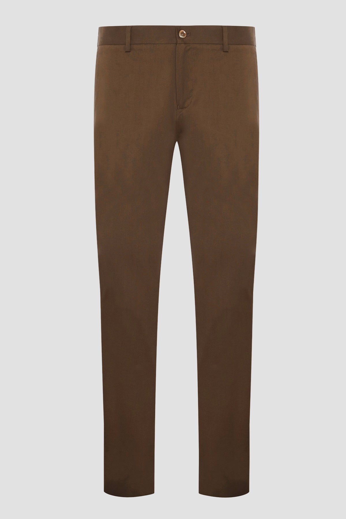 Abbate Prime Chino Poplin Stretch Pamuk Karışımlı Modern Fit Koyu Yeşil Erkek Düz Pantolon
