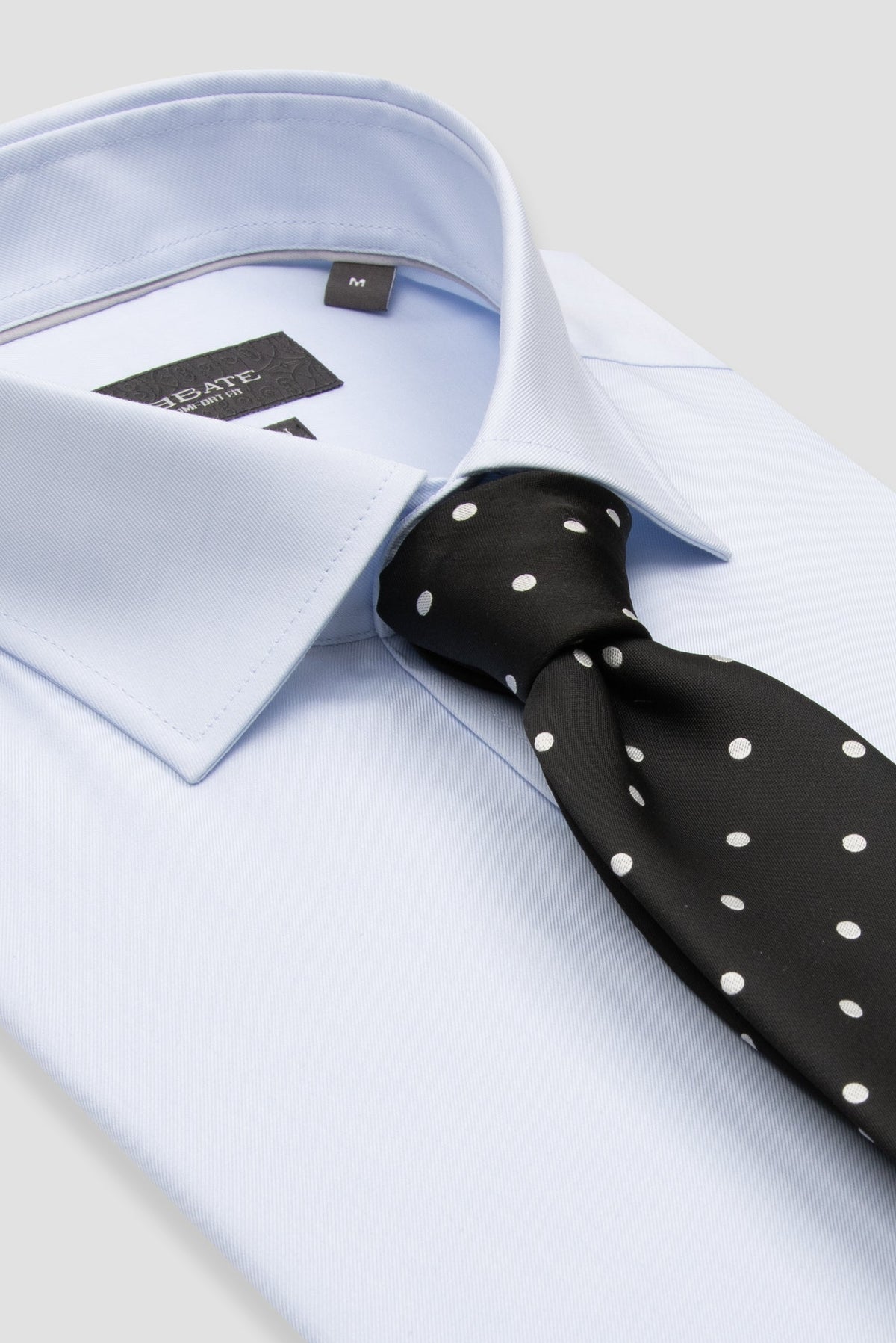 Abbate Fabio Non Iron Twill Pamuklu Comfort Fit Açık Mavi Klasik Yaka Erkek Düz Gömlek