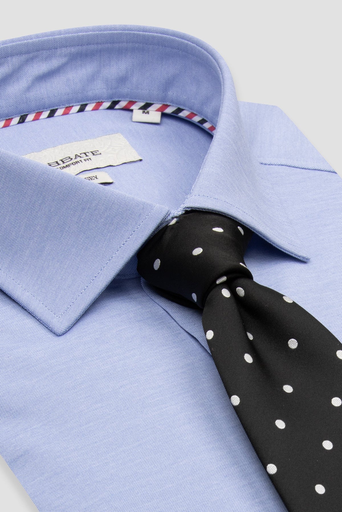 Abbate Rico Jersey Pamuk Karışımlı Comfort Fit Açık Mavi Klasik Yaka Erkek Düz Gömlek