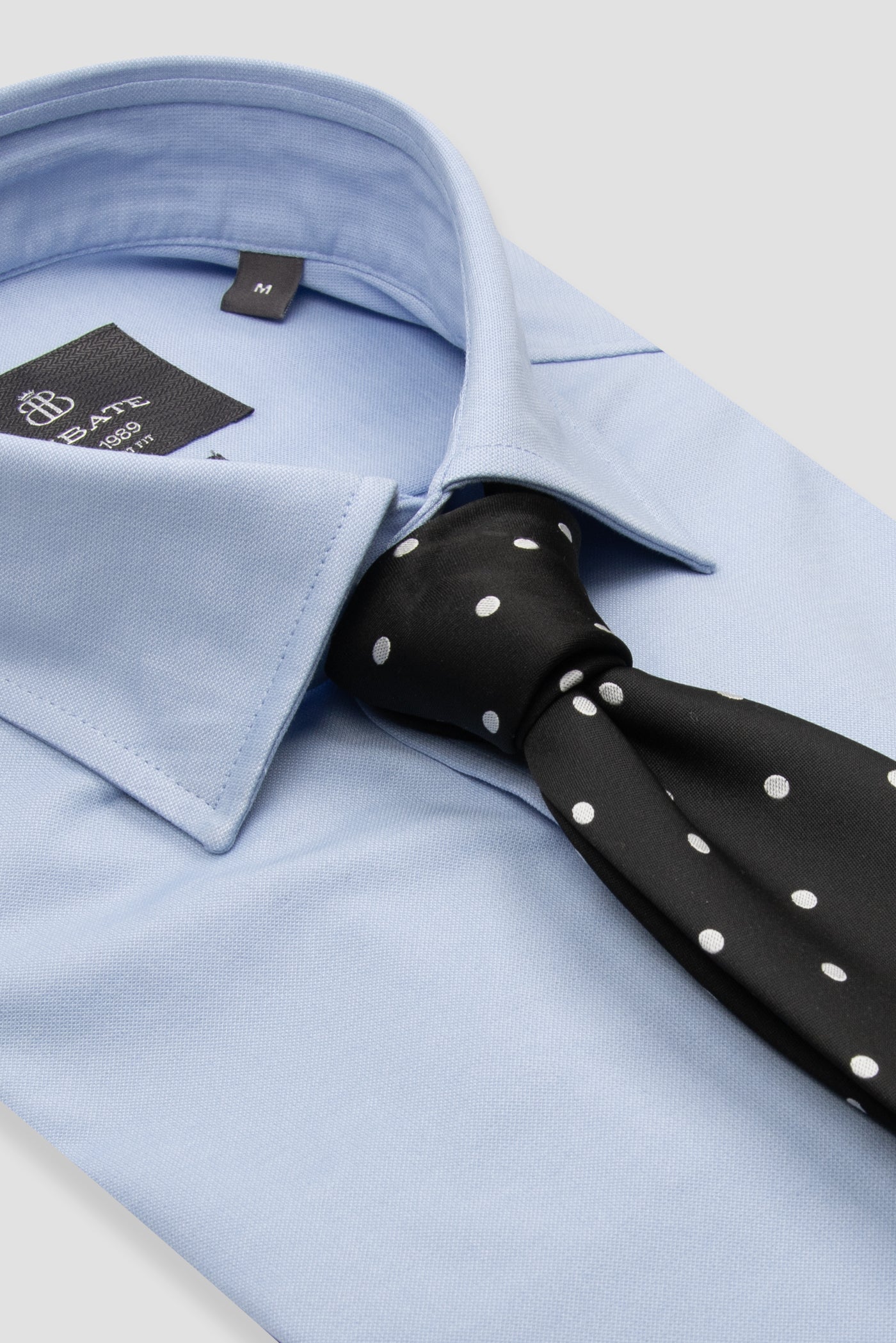 Abbate Floransa Örme Kumaş Pamuk Karışımlı Comfort Fit Mavi Klasik Yaka Erkek Düz Gömlek