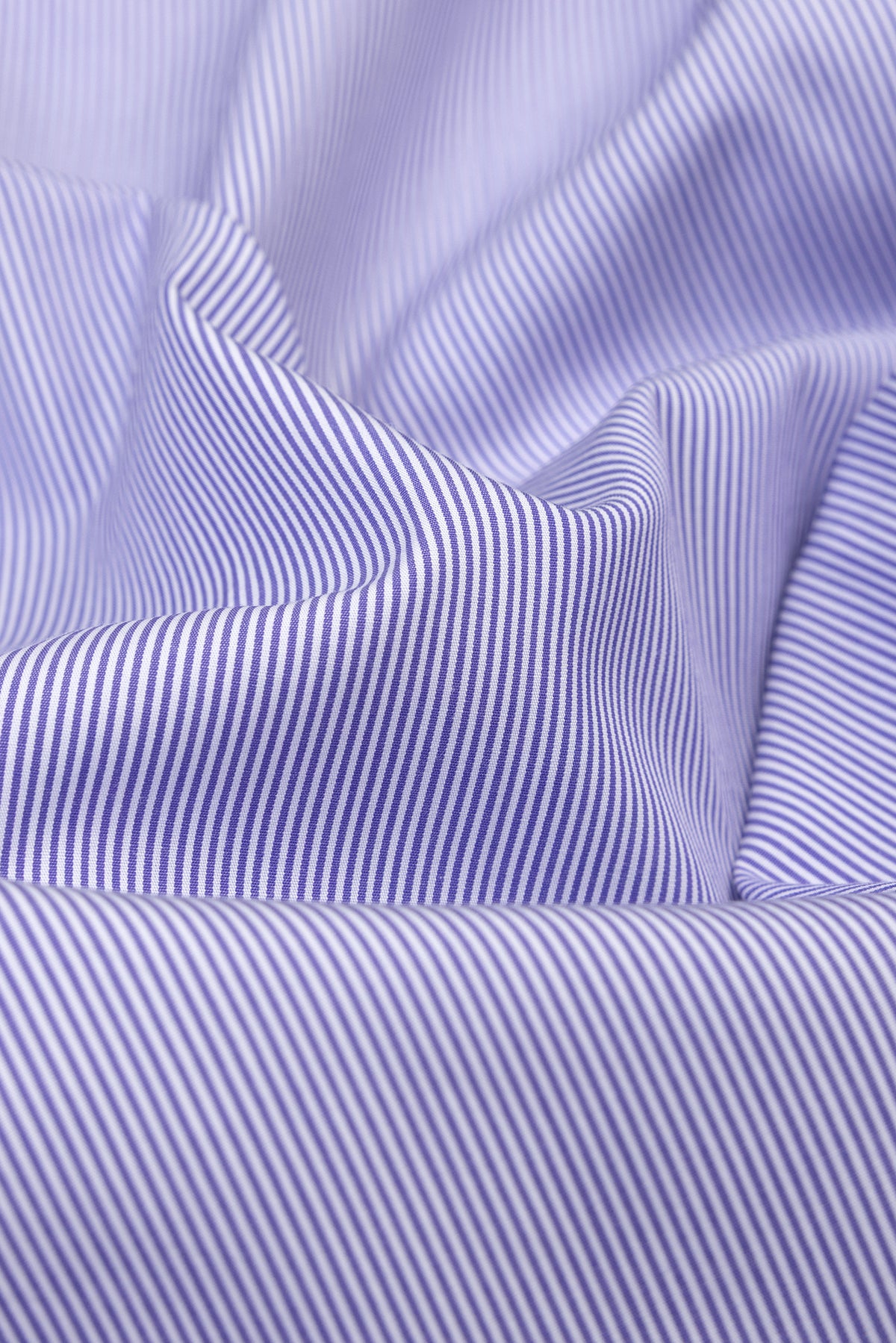 Abbate Sky Poplin Pamuklu Comfort Fit Mor Erkek Çizgili Şort