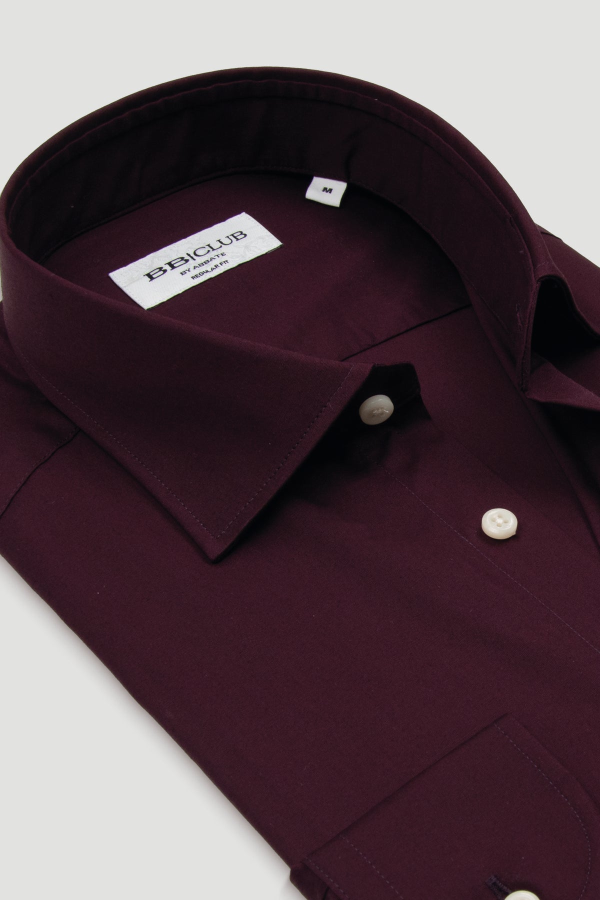 BB Club Lima Poplin Stretch Pamuk Karışımlı Regular Fit Mor Klasik Yaka Erkek Düz Gömlek