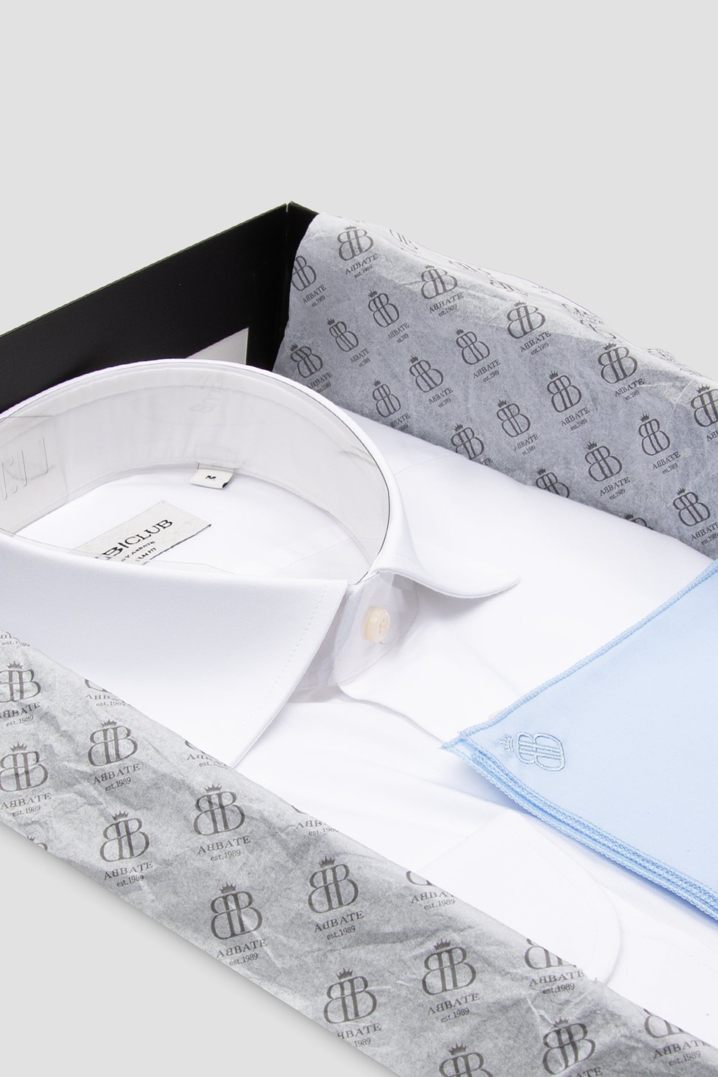 BB Club Oscar Twill Pamuklu Slim Fit Beyaz Klasik Yaka Erkek Düz Gömlek