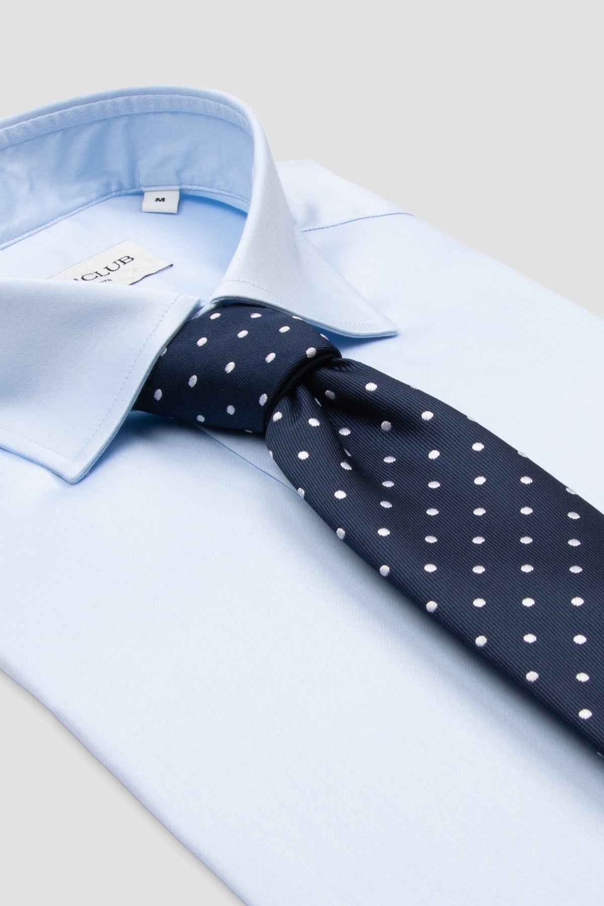 BB Club Oscar Poplin Pamuklu Slim Fit Açık Mavi Klasik Yaka Erkek Düz Gömlek