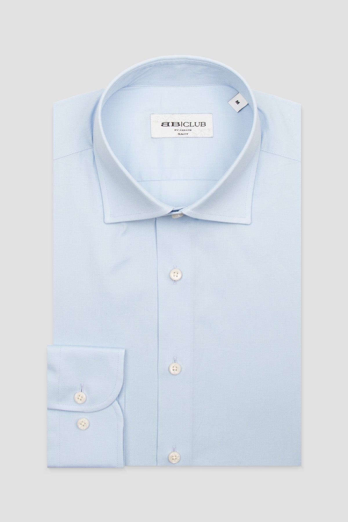 BB Club Oscar Oxford Stretch Pamuk Karışımlı Slim Fit Açık Mavi Klasik Yaka Erkek Düz Gömlek