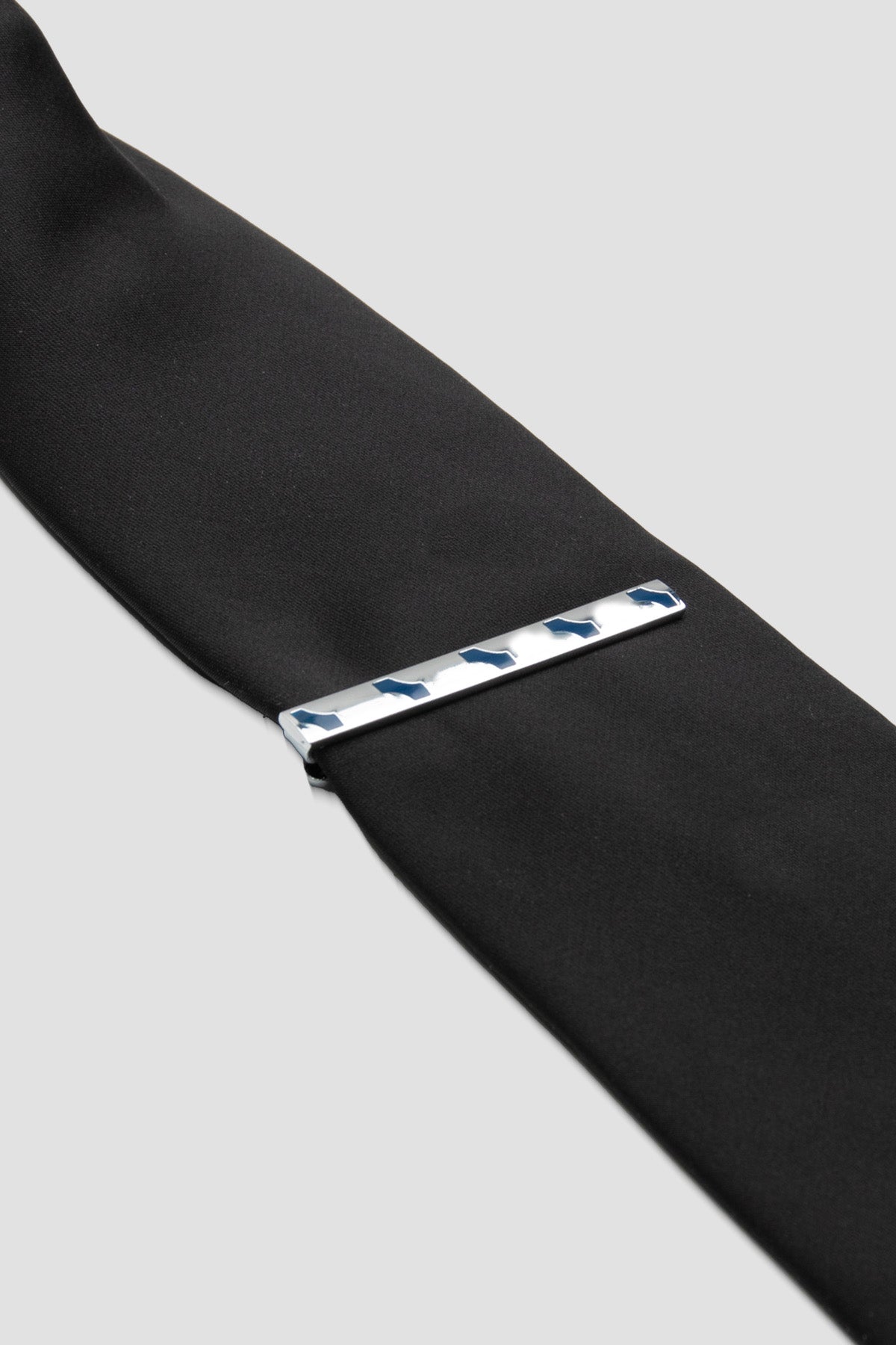 Abbate 98001 Silver Lacivert Erkek Kravat İğnesi