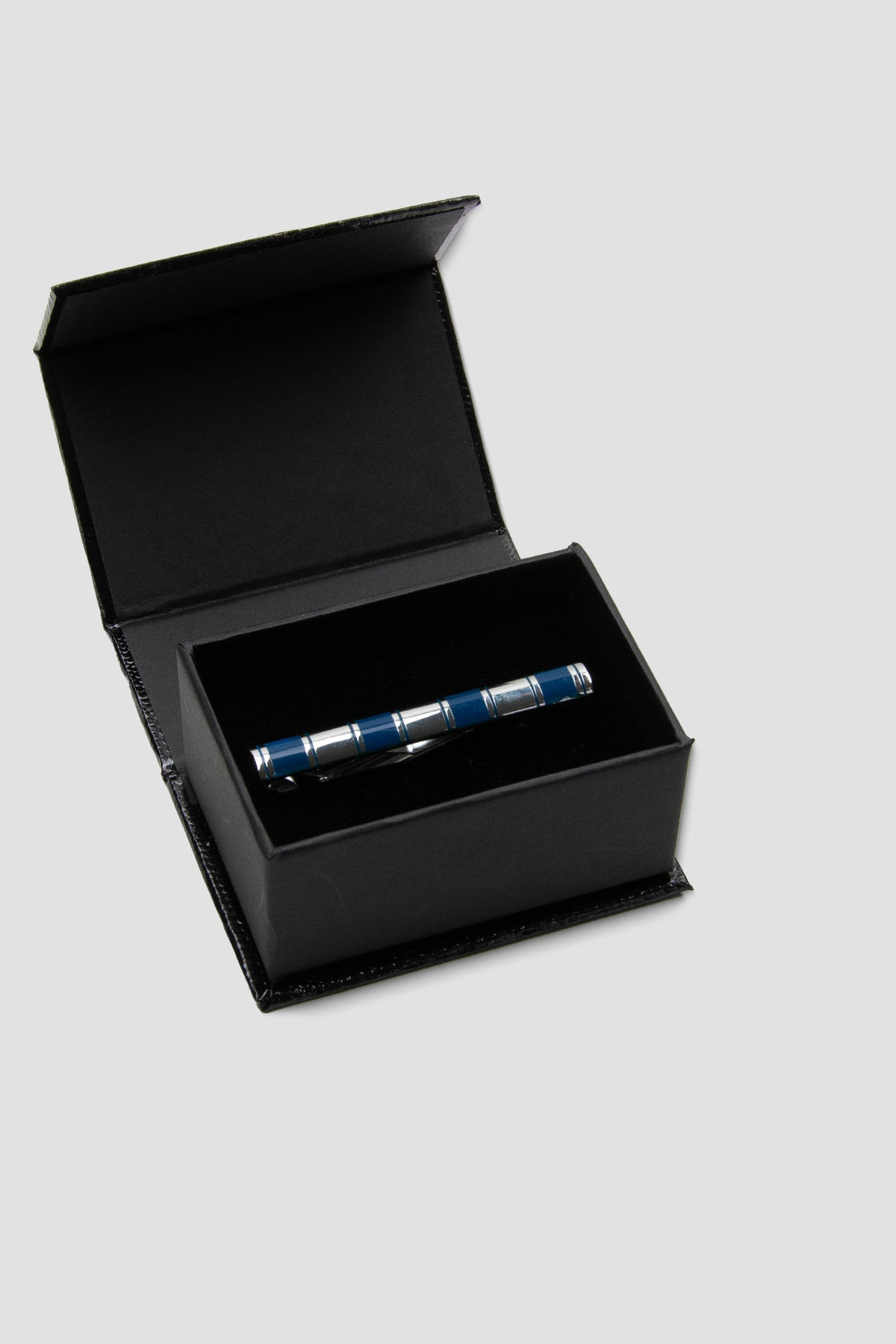 Abbate 98003 Silver Lacivert Erkek Kravat İğnesi