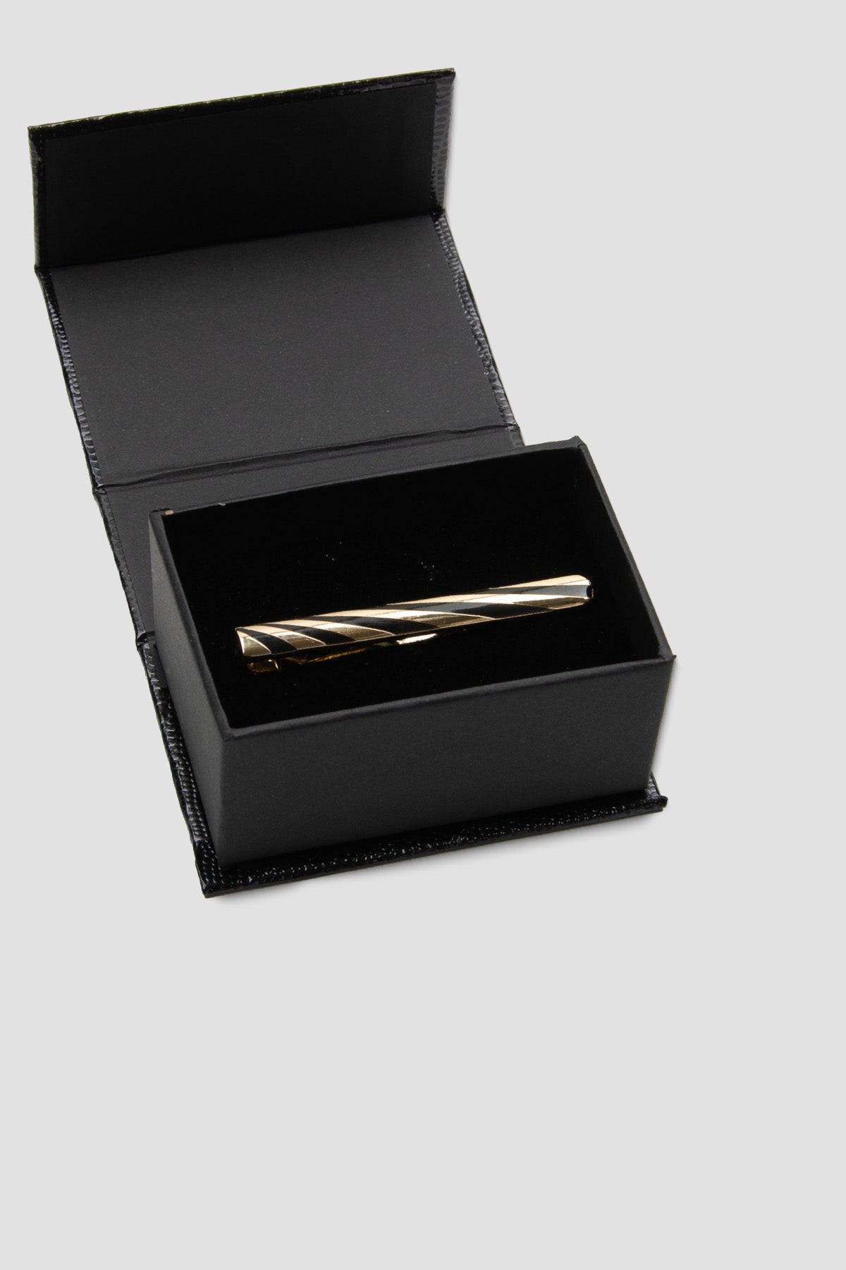 Abbate 98007 Gold Siyah Erkek Kravat İğnesi