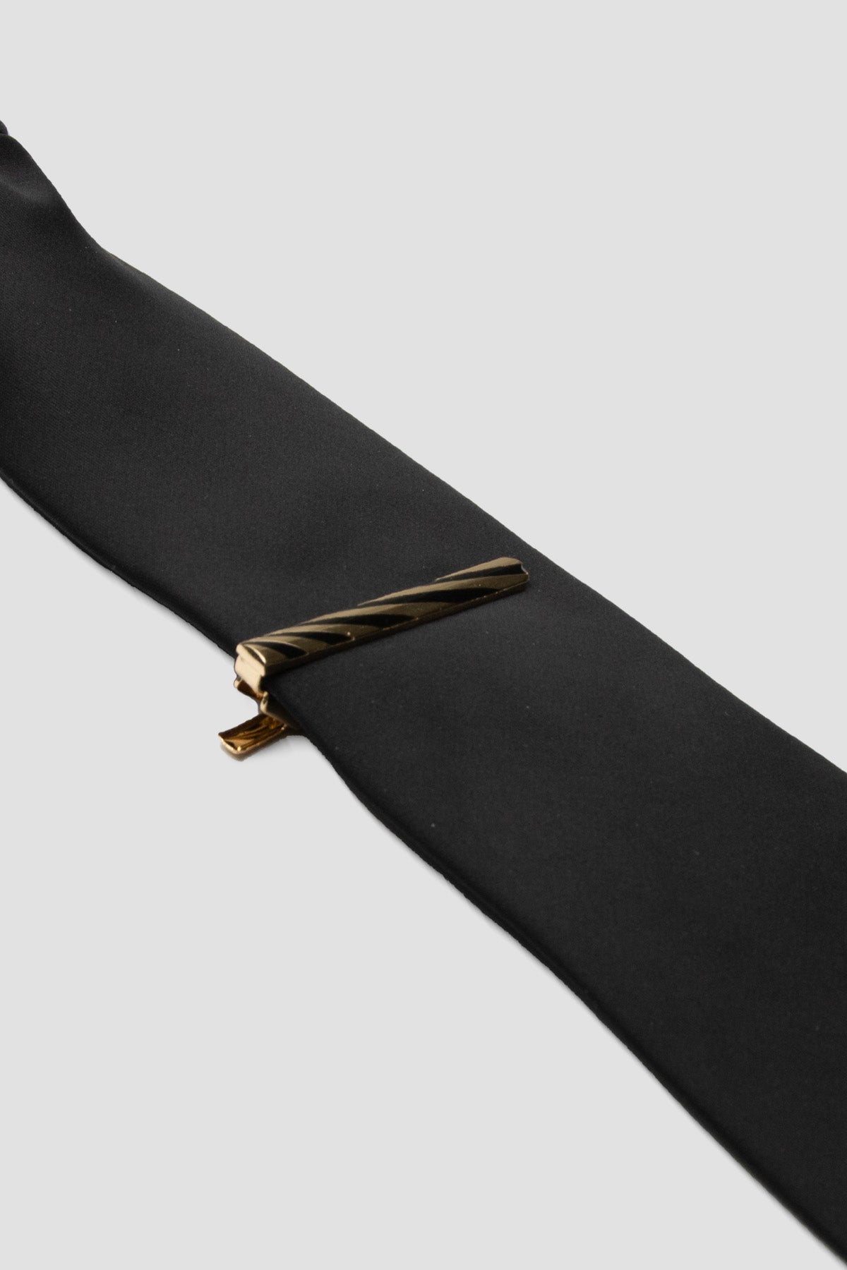 Abbate 98007 Gold Siyah Erkek Kravat İğnesi