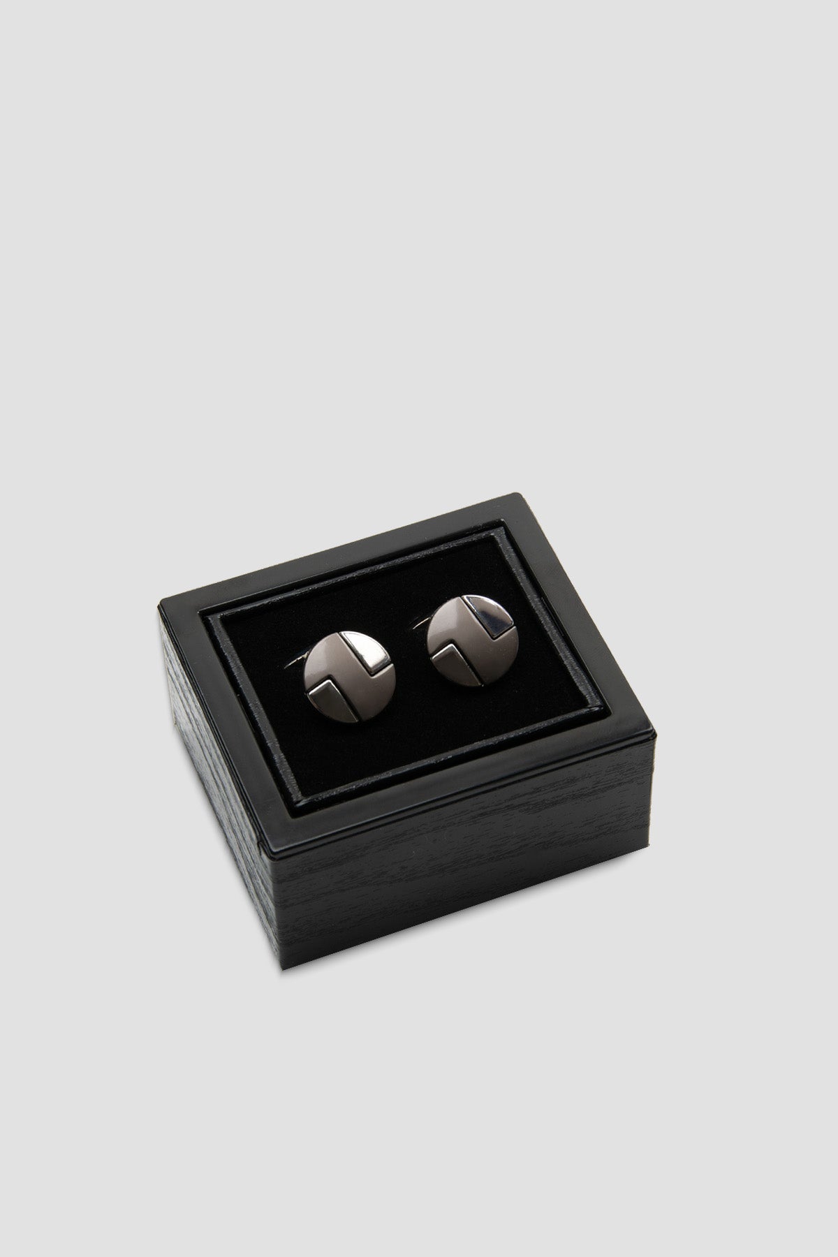 Abbate 98504 Silver Koyu Gri Erkek Kol Düğmesi