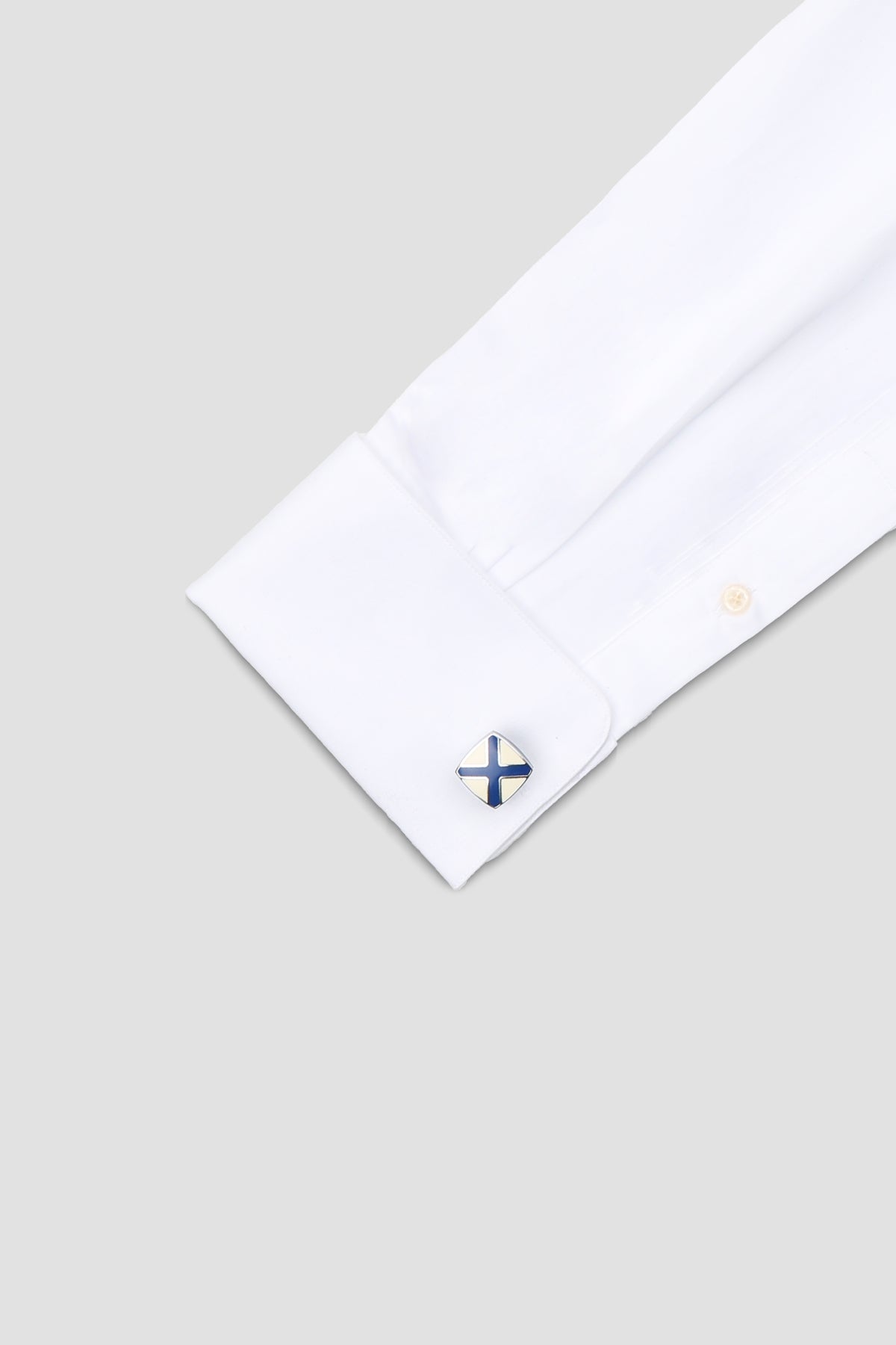 Abbate 98505 Silver Beyaz Erkek Kol Düğmesi