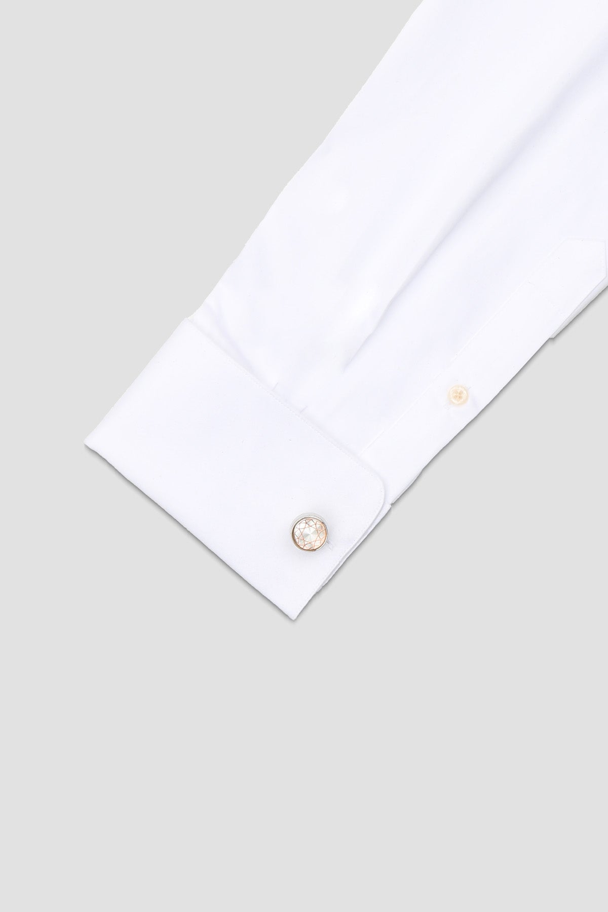 Abbate 98520 Silver Turuncu Erkek Kol Düğmesi