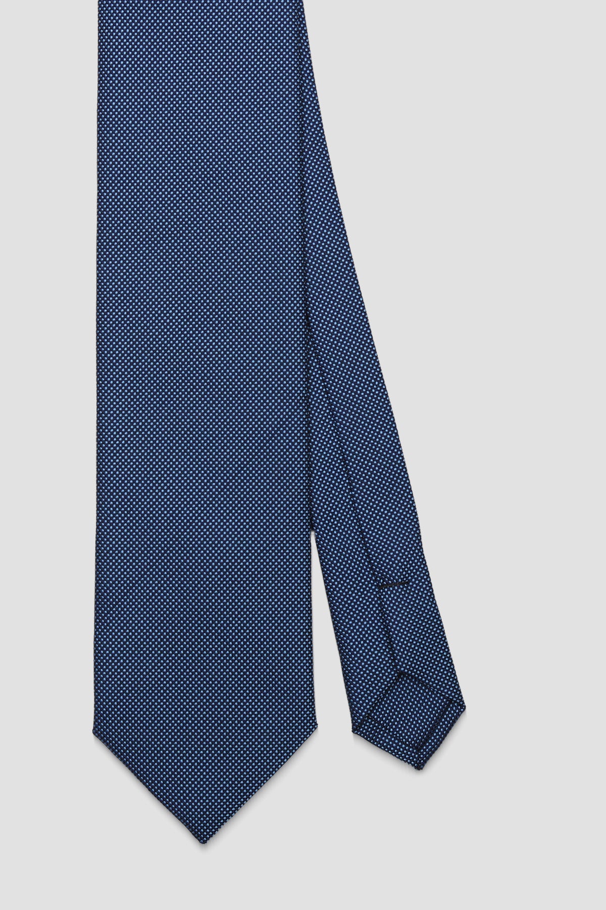 Abbate Kravat 8 cm Mikrofiber Polyester Lacivert Erkek Düz Kravat