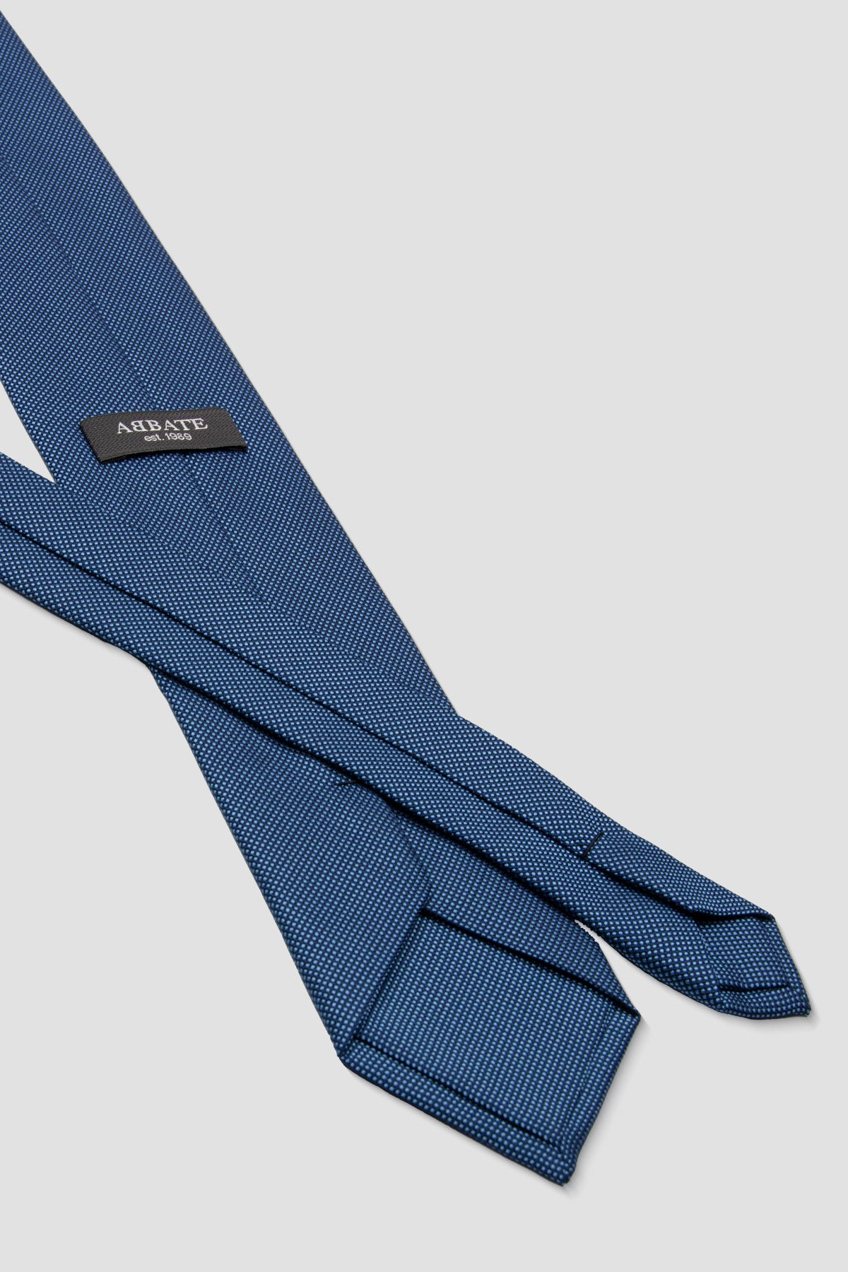Abbate Kravat 8 cm Mikrofiber Polyester Lacivert Erkek Düz Kravat