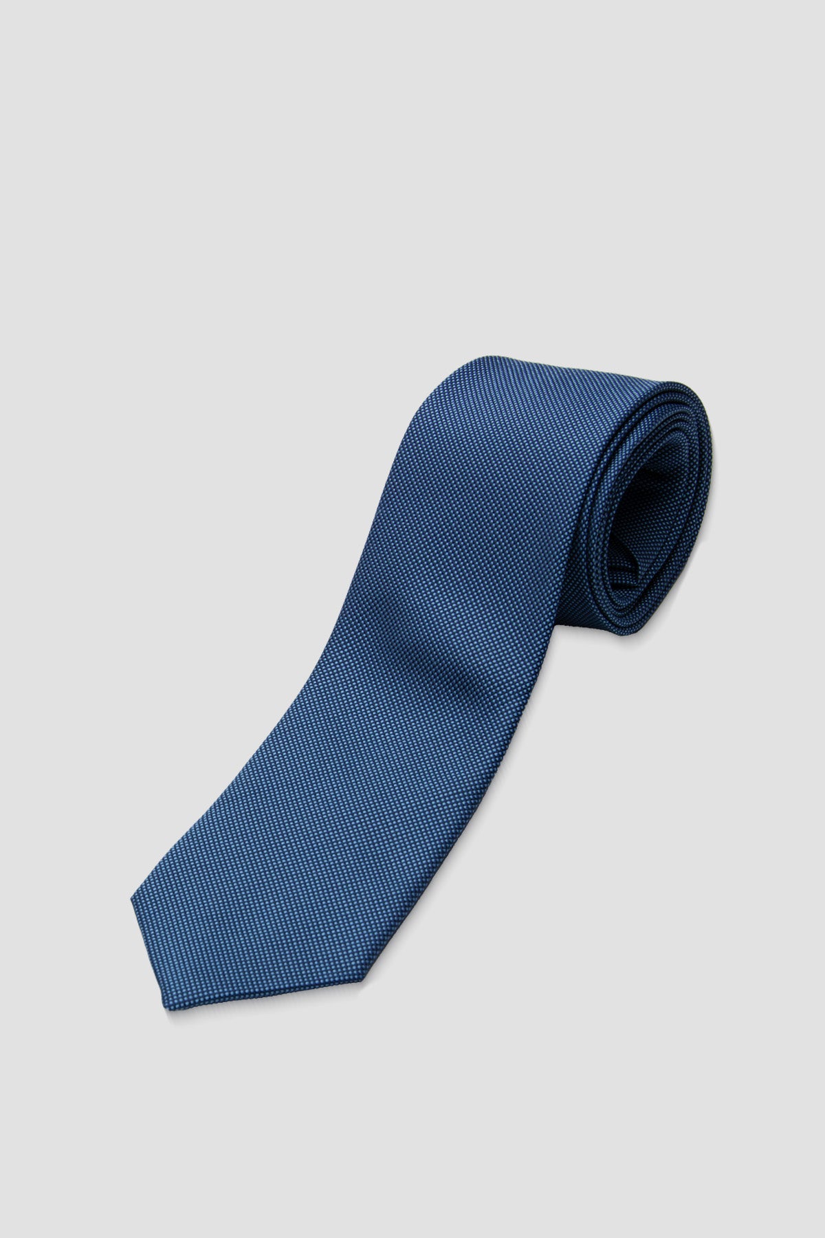 Abbate Kravat 8 cm Mikrofiber Polyester Lacivert Erkek Düz Kravat