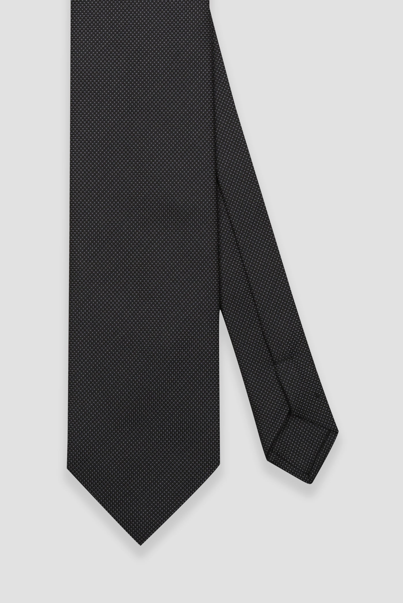 Abbate Kravat 8 cm Mikrofiber Polyester Koyu Gri Erkek Desenli Kravat