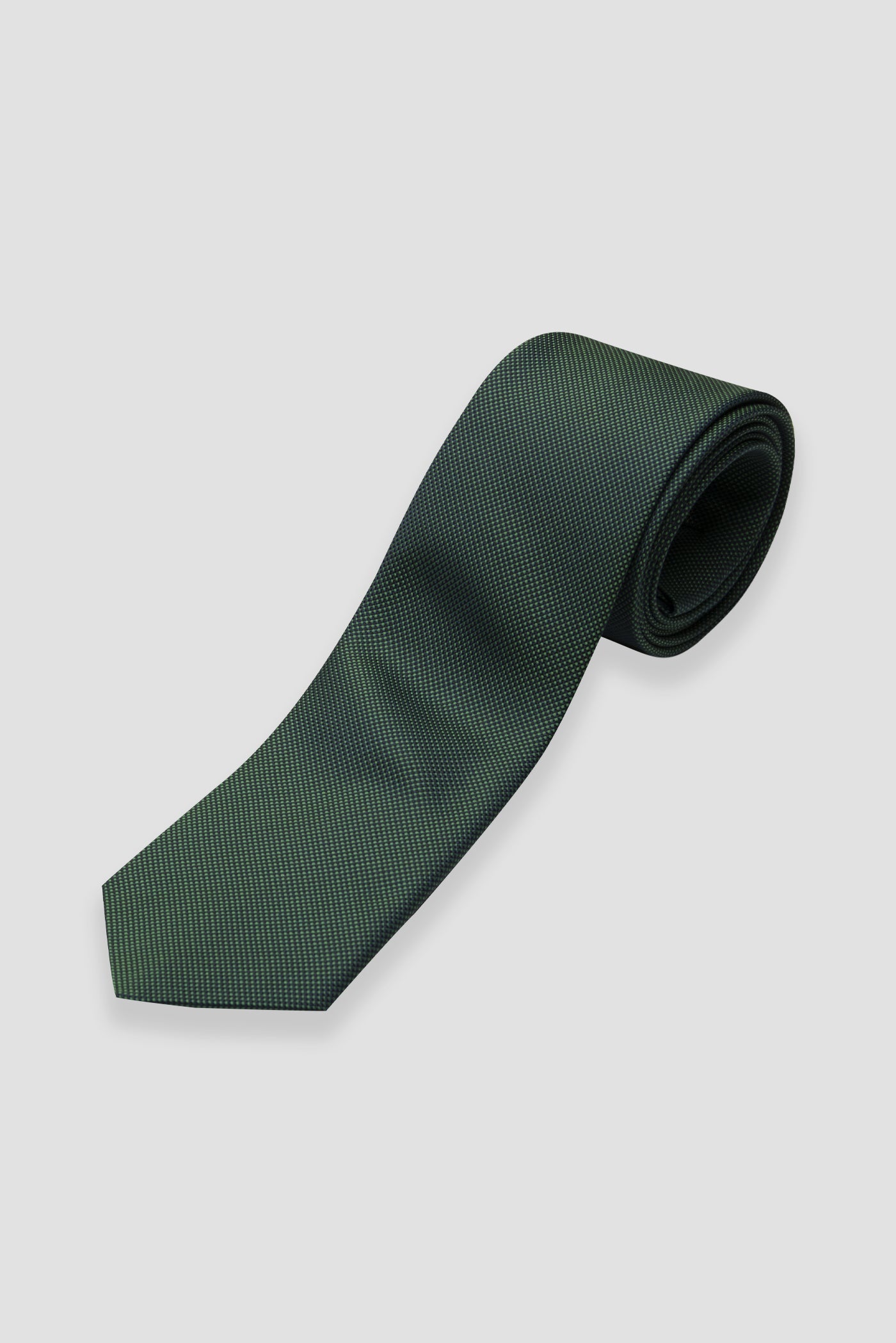 Abbate Kravat 8 cm Mikrofiber Polyester Koyu Yeşil Erkek Desenli Kravat