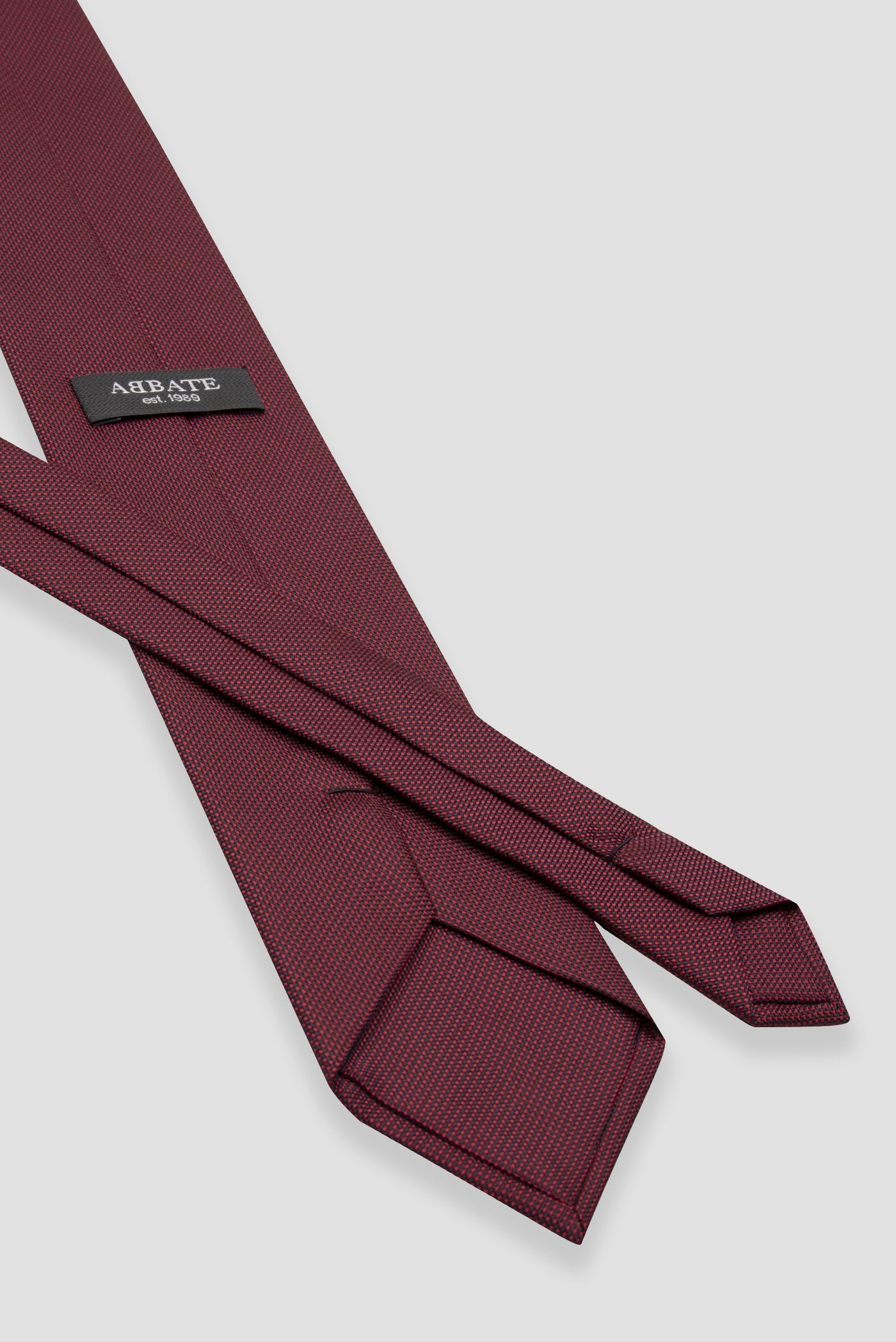 Abbate Kravat 8 cm Mikrofiber Polyester Bordo Erkek Desenli Kravat