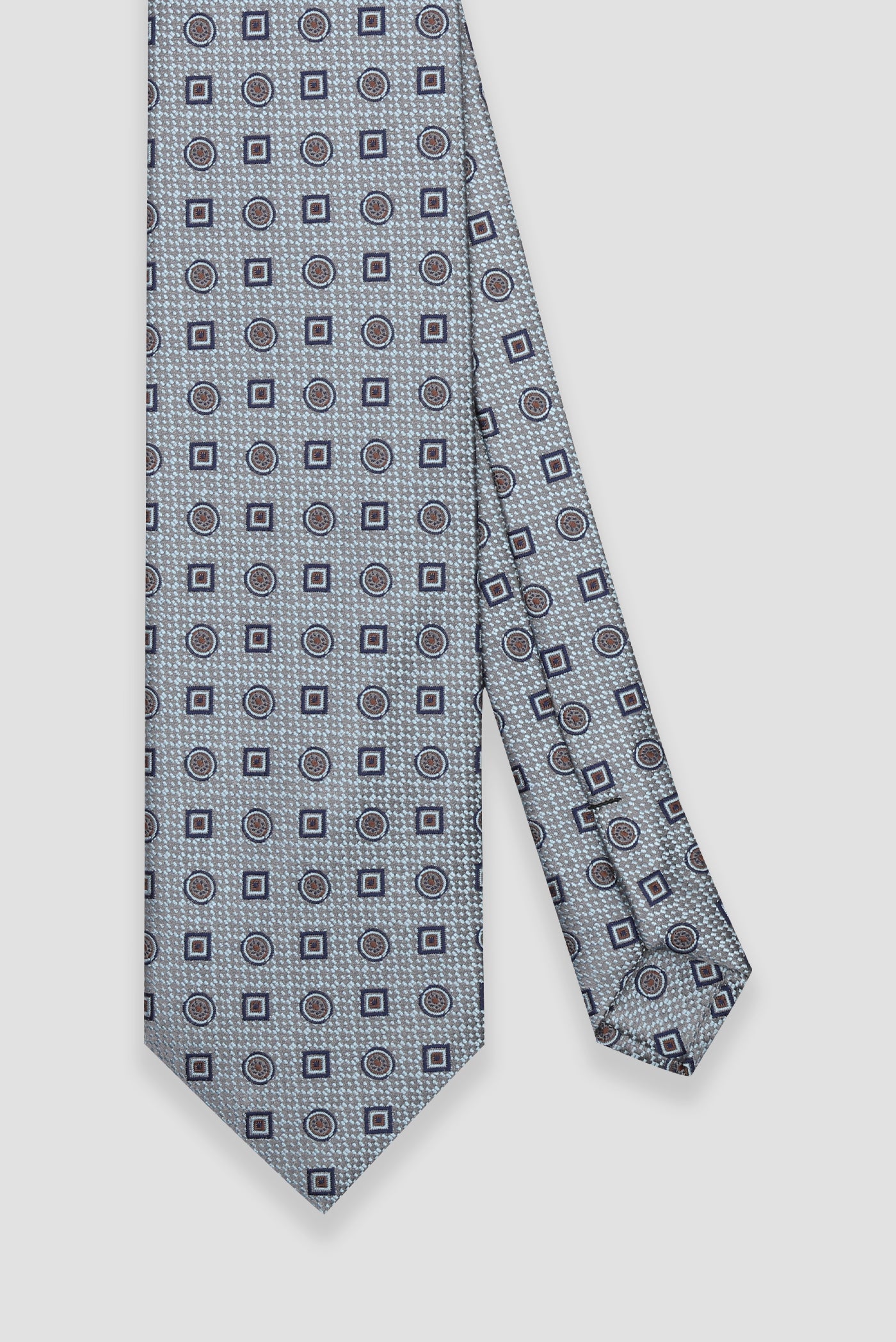 Abbate Kravat 8 cm Mikrofiber Polyester Açık Mavi Erkek Desenli Kravat