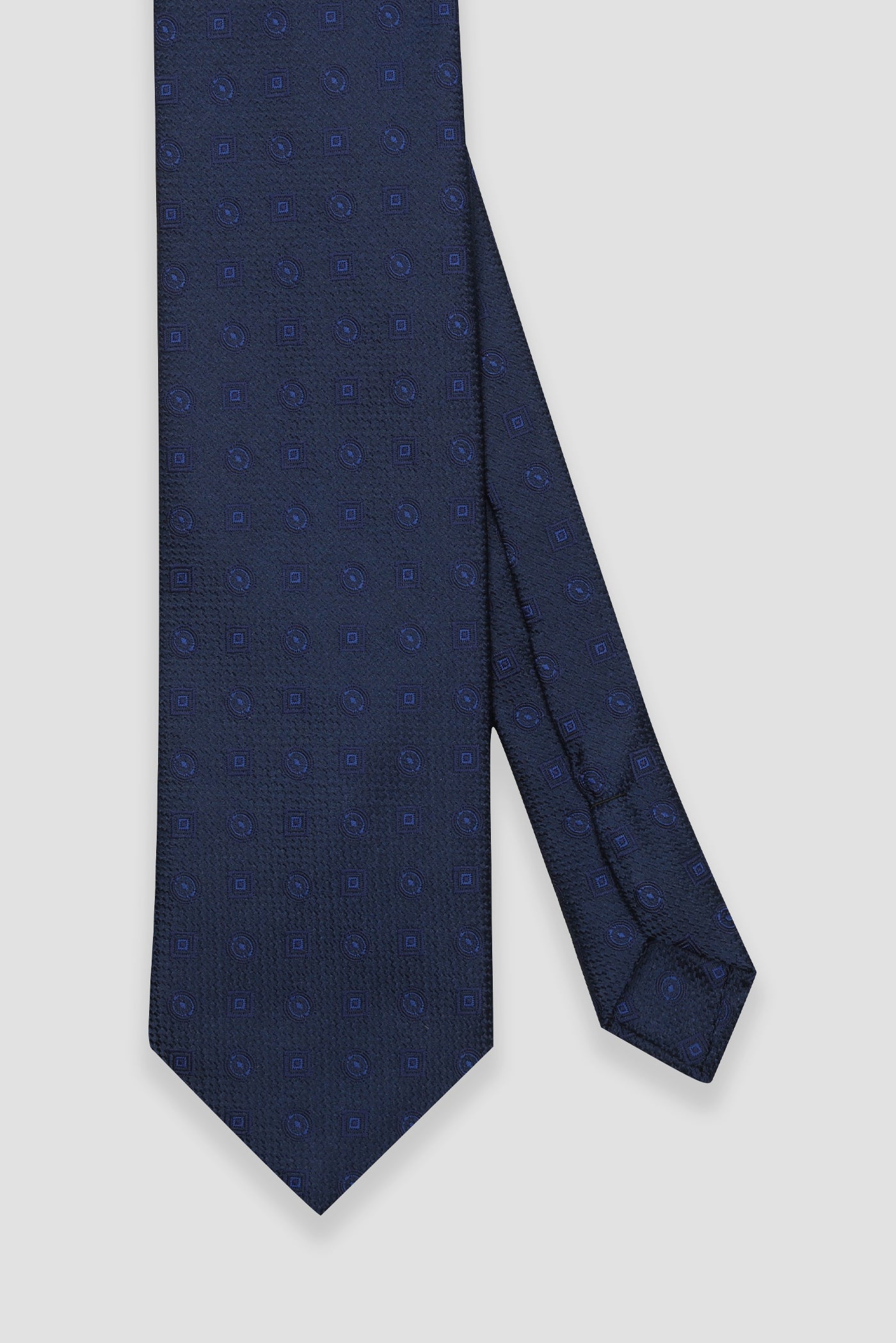 Abbate Kravat 8 cm Mikrofiber Polyester Lacivert Erkek Desenli Kravat