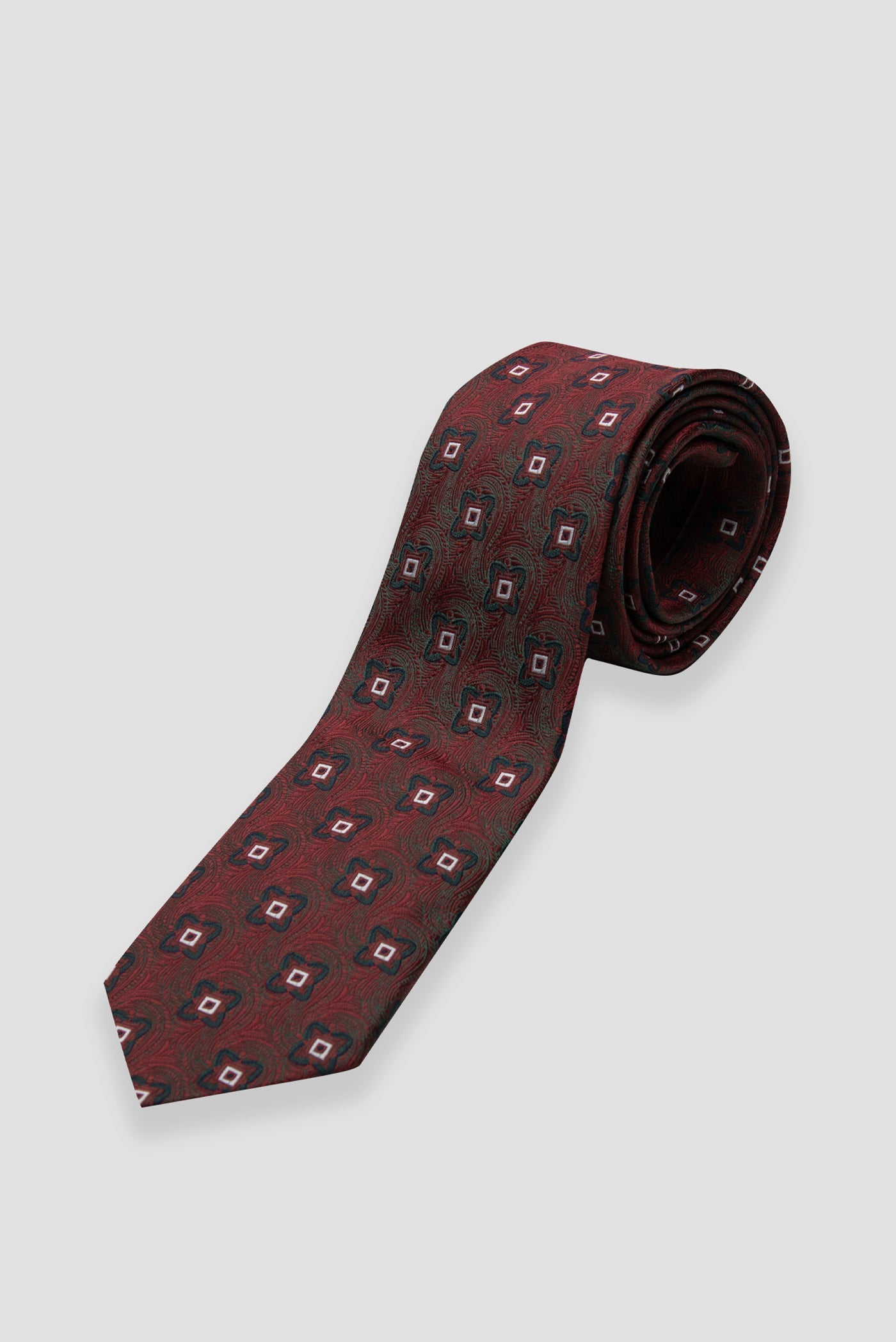 Abbate Kravat 8 cm Mikrofiber Polyester Yeşil Erkek Desenli Kravat