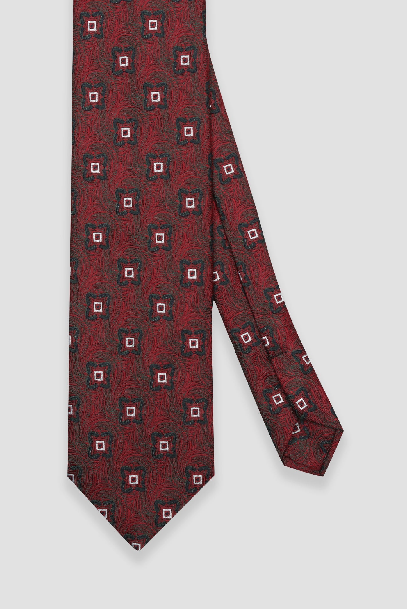 Abbate Kravat 8 cm Mikrofiber Polyester Yeşil Erkek Desenli Kravat