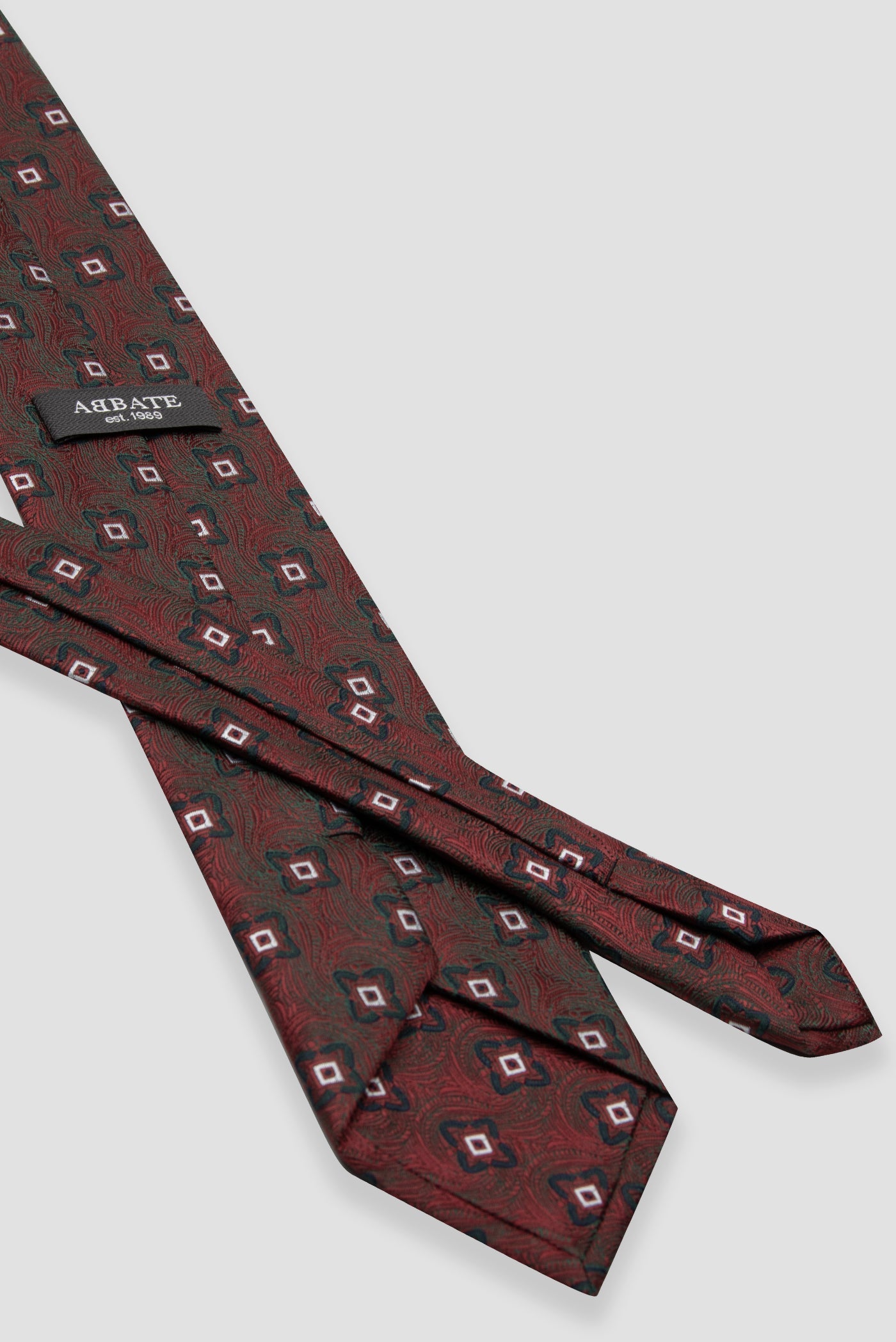 Abbate Kravat 8 cm Mikrofiber Polyester Yeşil Erkek Desenli Kravat