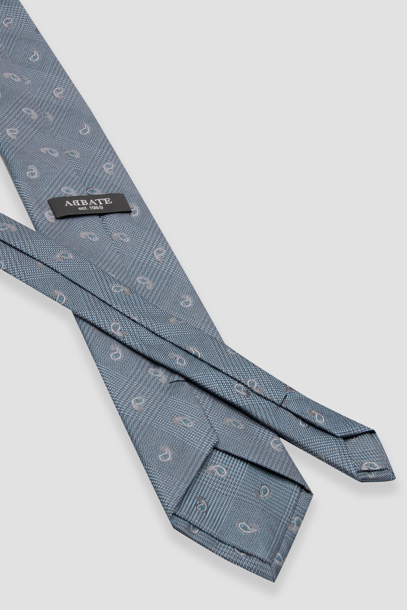 Abbate Kravat 8 cm Mikrofiber Polyester Turkuaz Erkek Desenli Kravat