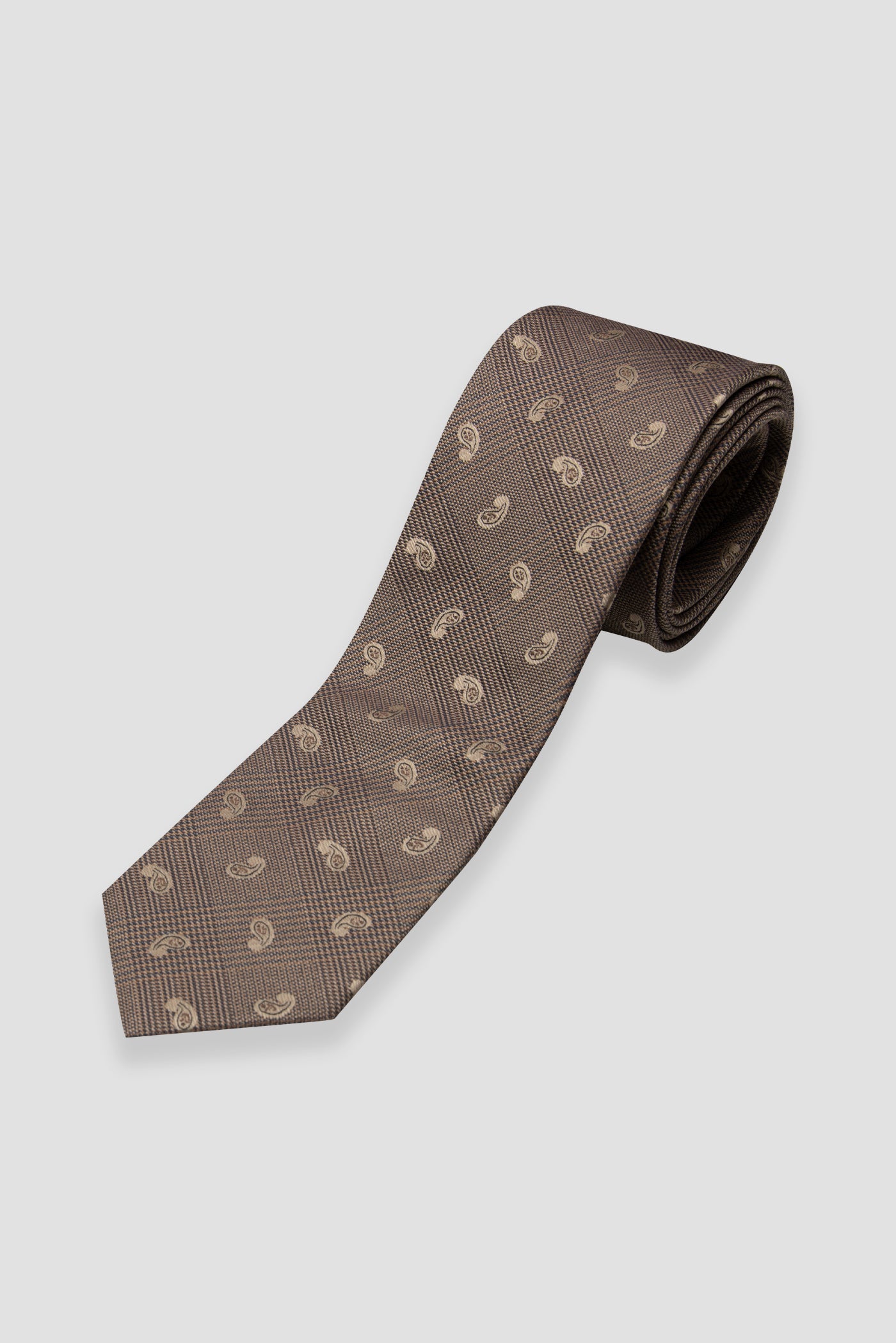 Abbate Kravat 8 cm Mikrofiber Polyester Bordo Erkek Desenli Kravat