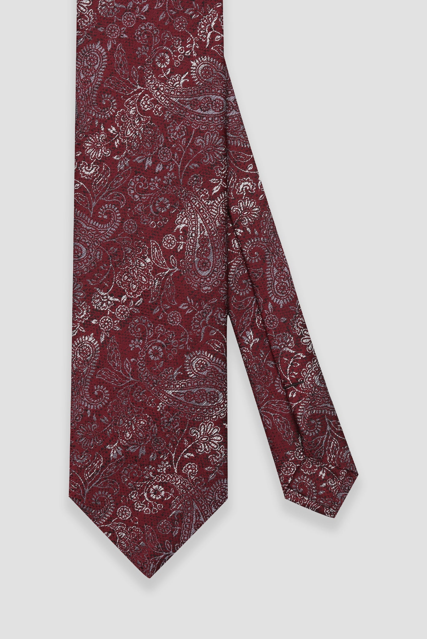 Abbate Kravat 8 cm Mikrofiber Polyester Kırmızı Erkek Desenli Kravat